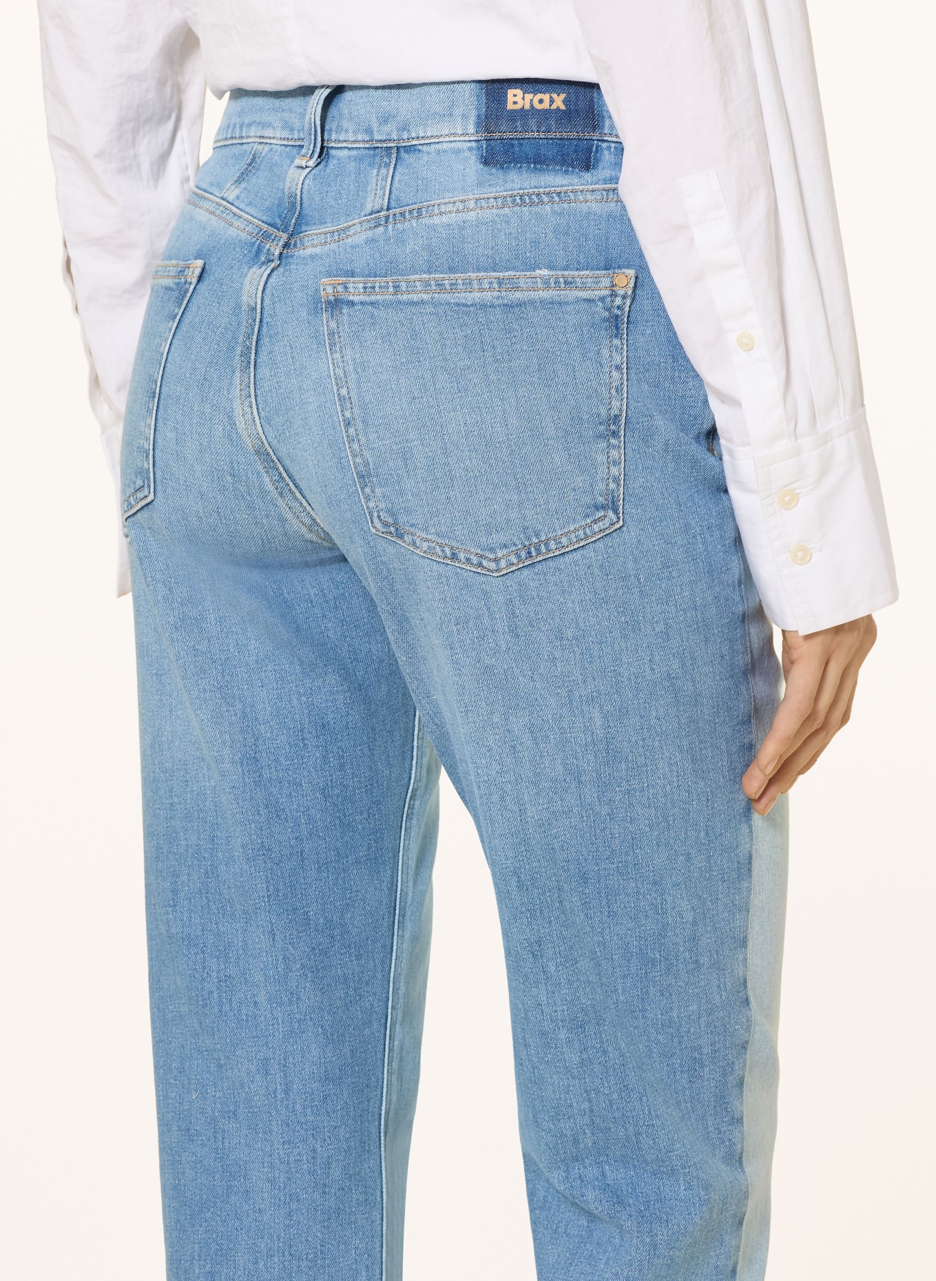 BRAX Straight Jeans MADISON S: 28 TWO TONES BRIGHT SEA