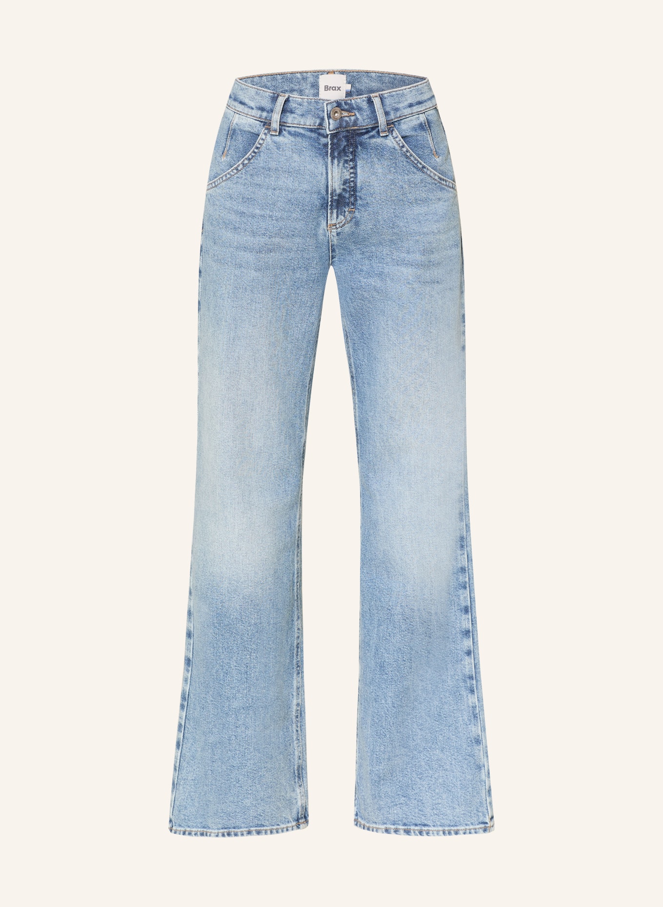 BRAX Wide Leg Jeans MAINE: 27 USED BLEACHED BLUE