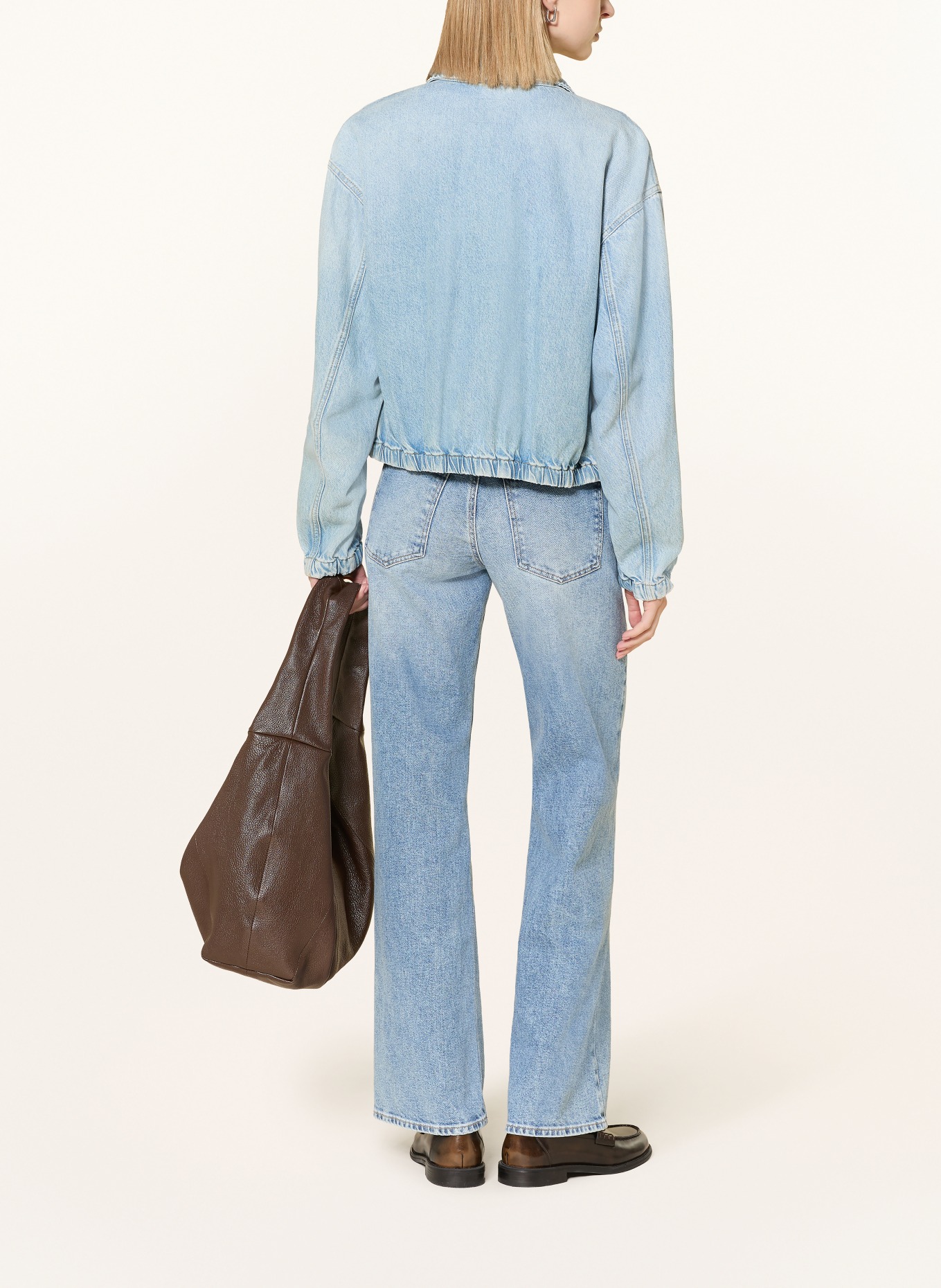 BRAX Wide Leg Jeans MAINE: 27 USED BLEACHED BLUE