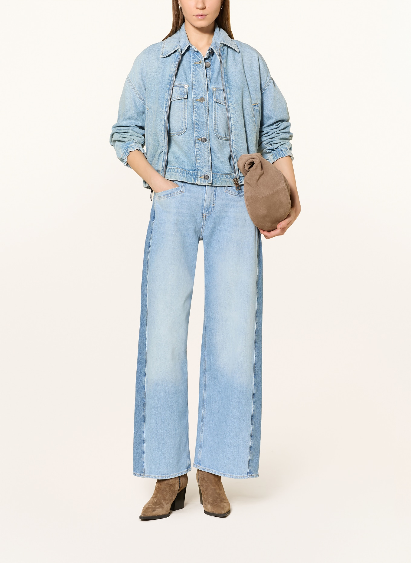 BRAX Džíny s širokými nohavicemi MORGAN: 15 MIXED ATLANTIC OCEAN