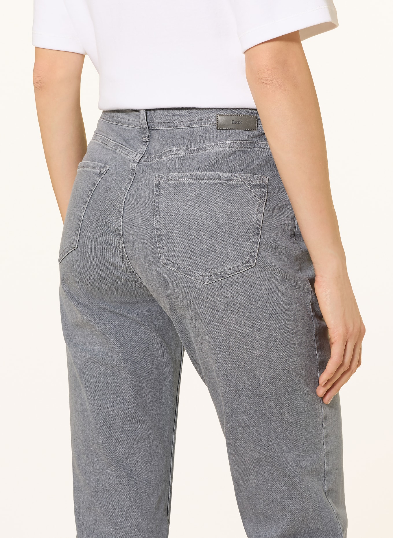 BRAX Straight Jeans CAROLA: 08 USED LIGHT GREY