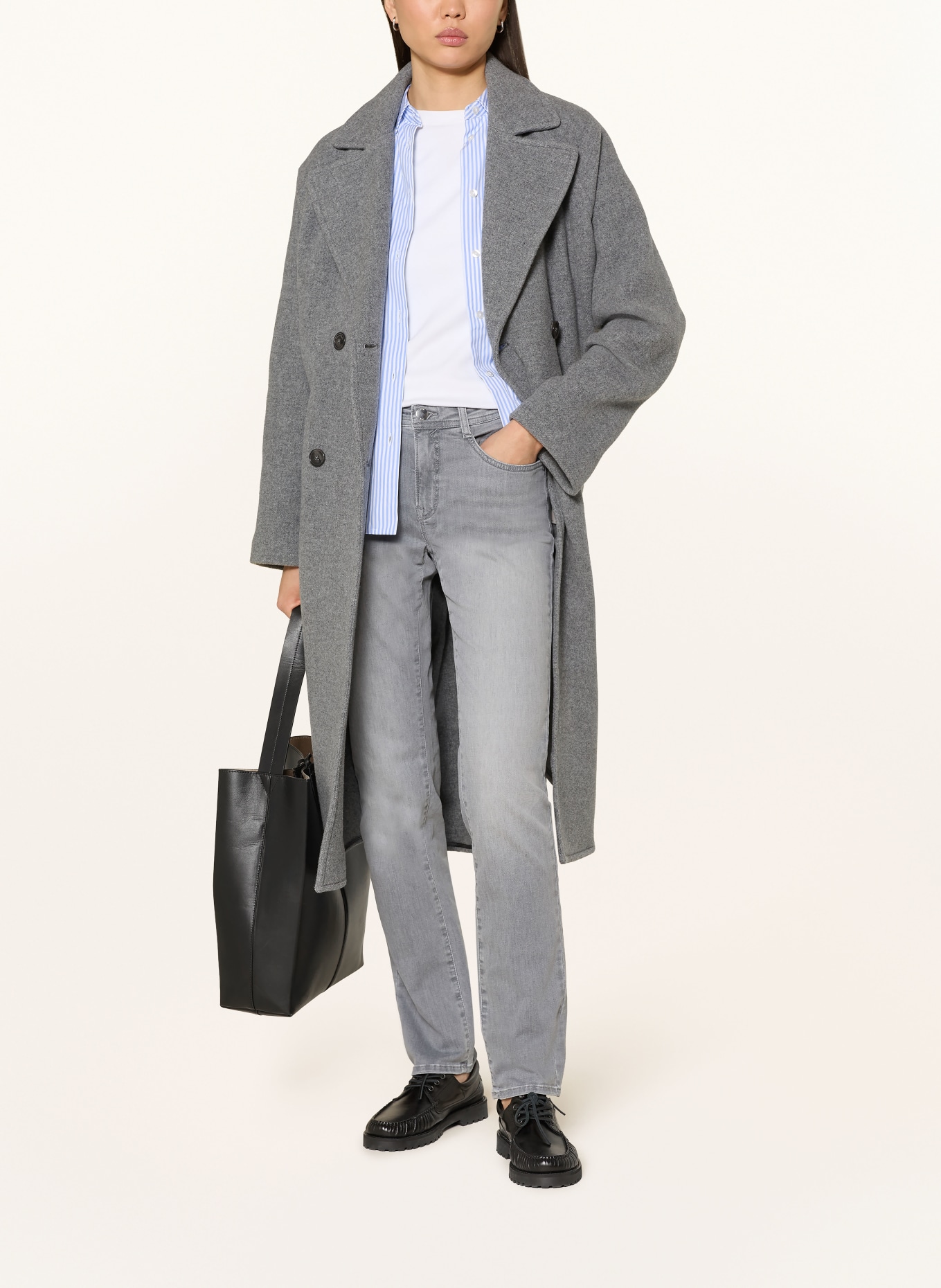 BRAX Straight Jeans MARY: 08 USED LIGHT GREY