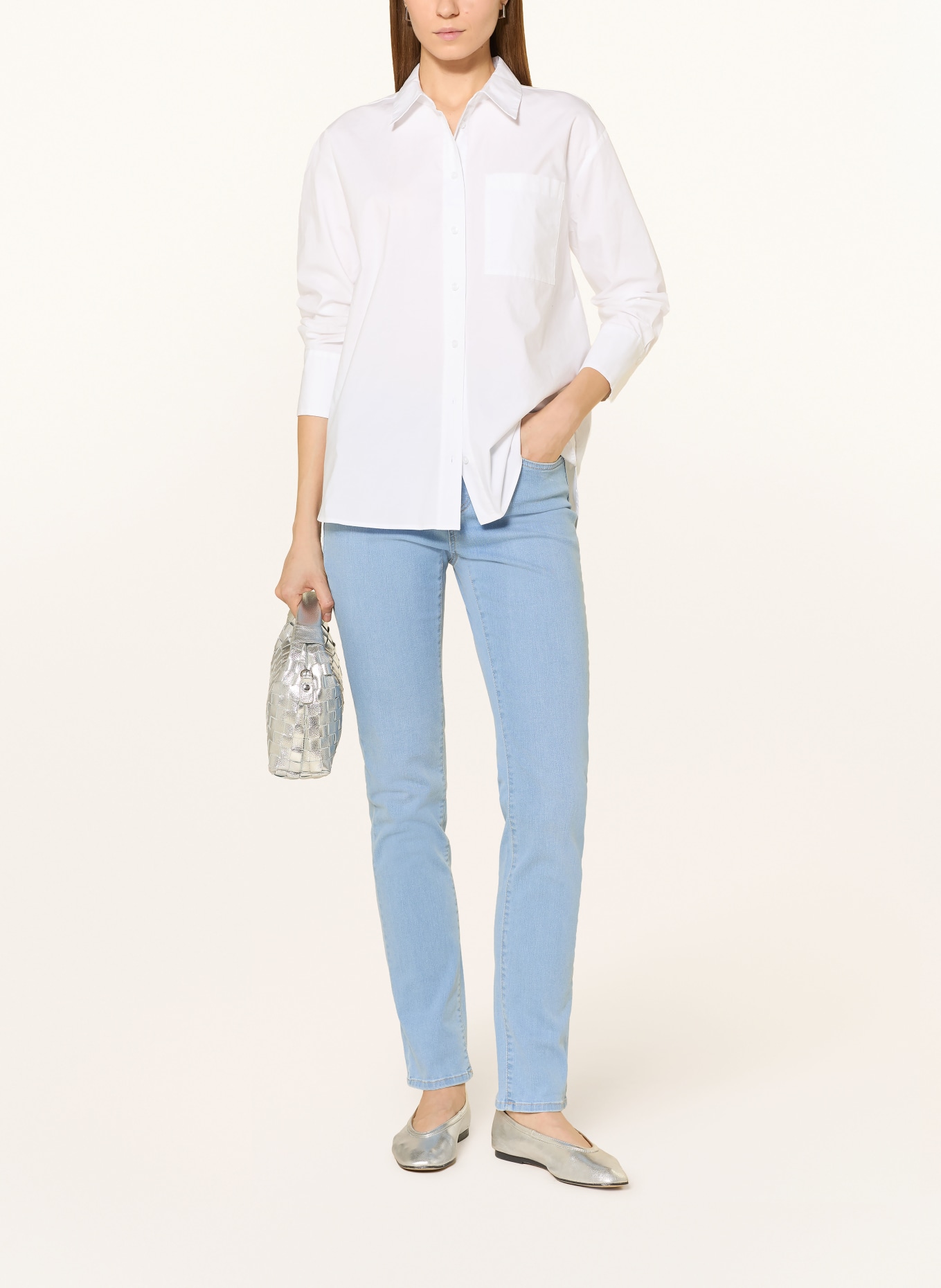 BRAX Rovné džíny MARY: 19 USED LIGHT BLUE