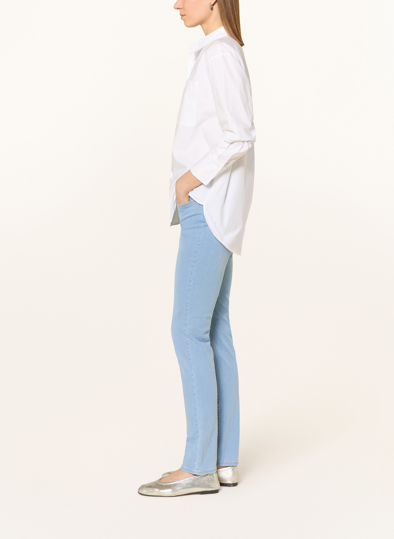 BRAX Rovné džíny MARY: 19 USED LIGHT BLUE