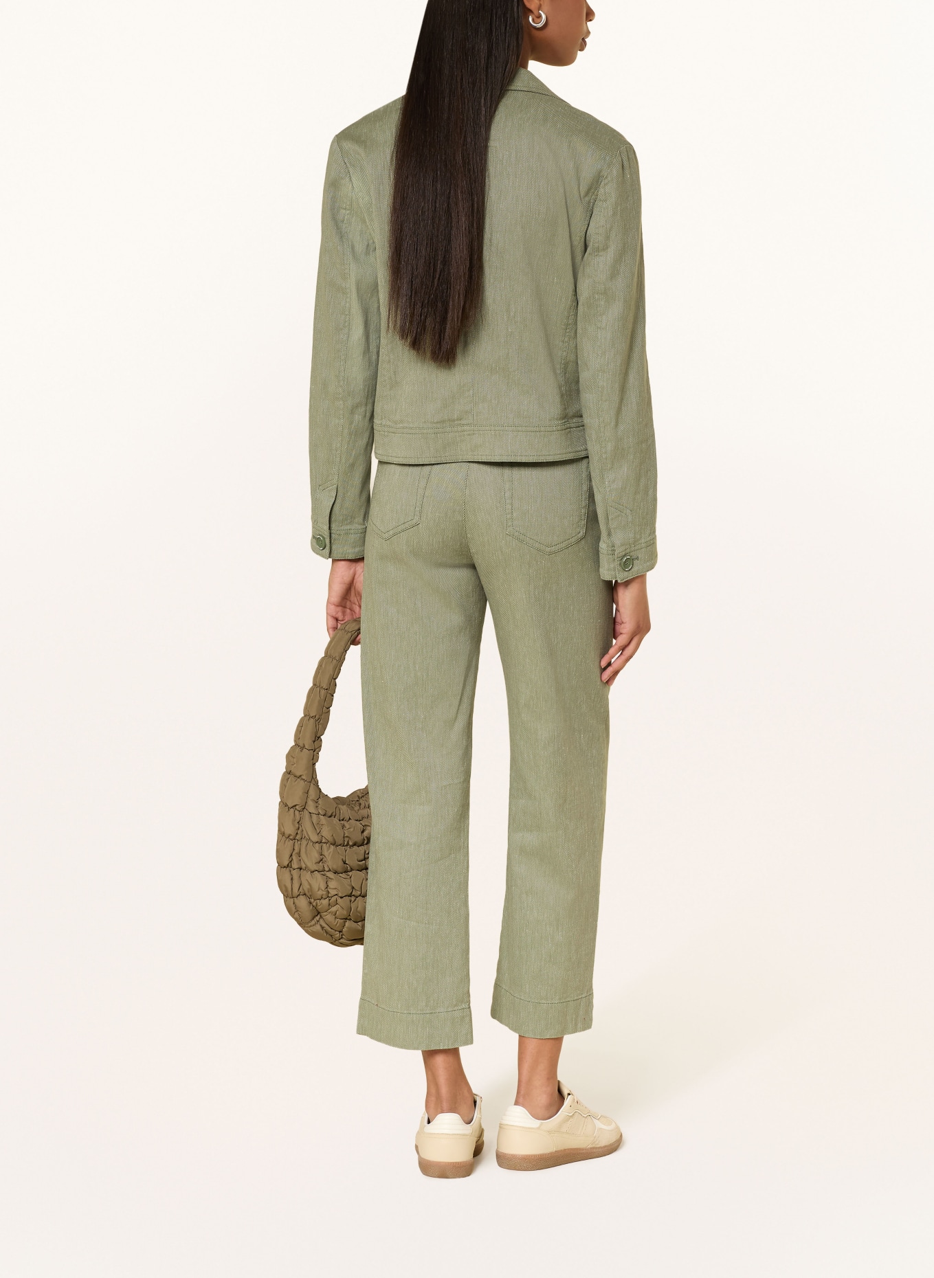 MARC CAIN Sako s lnem: 574 olivine