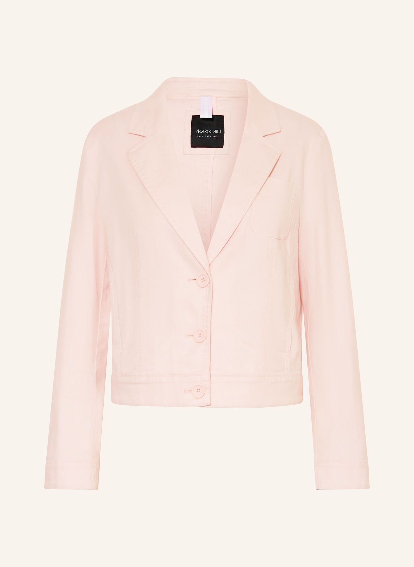MARC CAIN Blazer with linen: 202 rosewater new