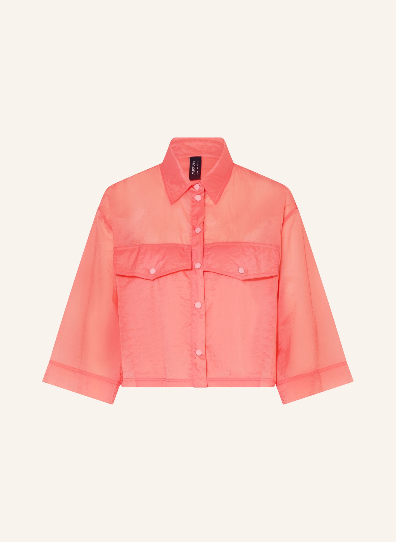 MARC CAIN Hemdbluse mit 3/4-Arm: 231 candlelight peach