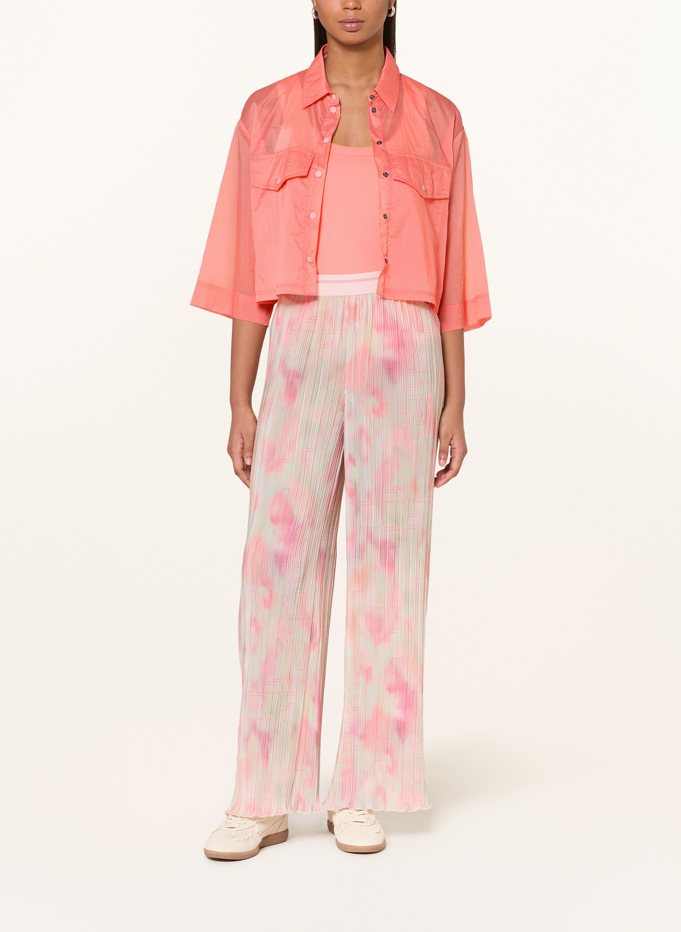 MARC CAIN Hemdbluse mit 3/4-Arm: 231 candlelight peach