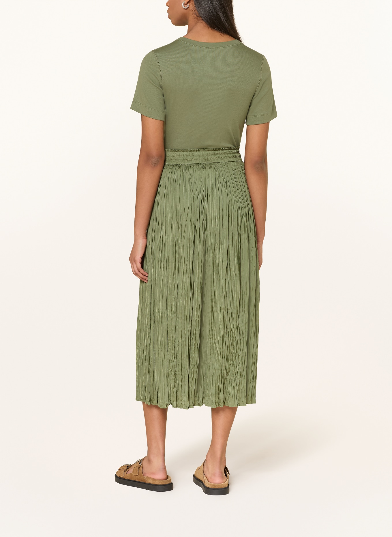 MARC CAIN plisovaná sukně: 574 olivine