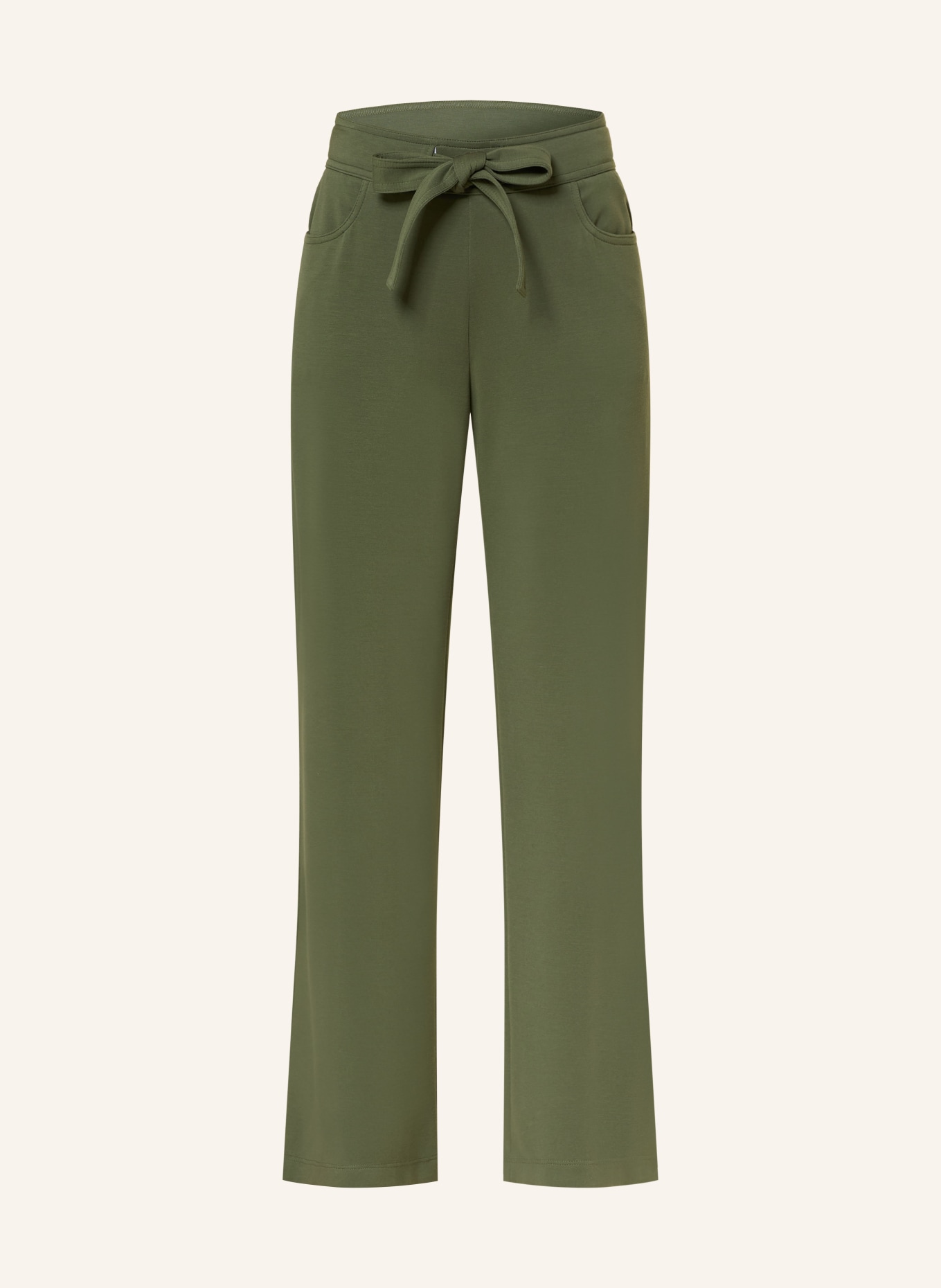 MARC CAIN sweatpants: 574 olivine