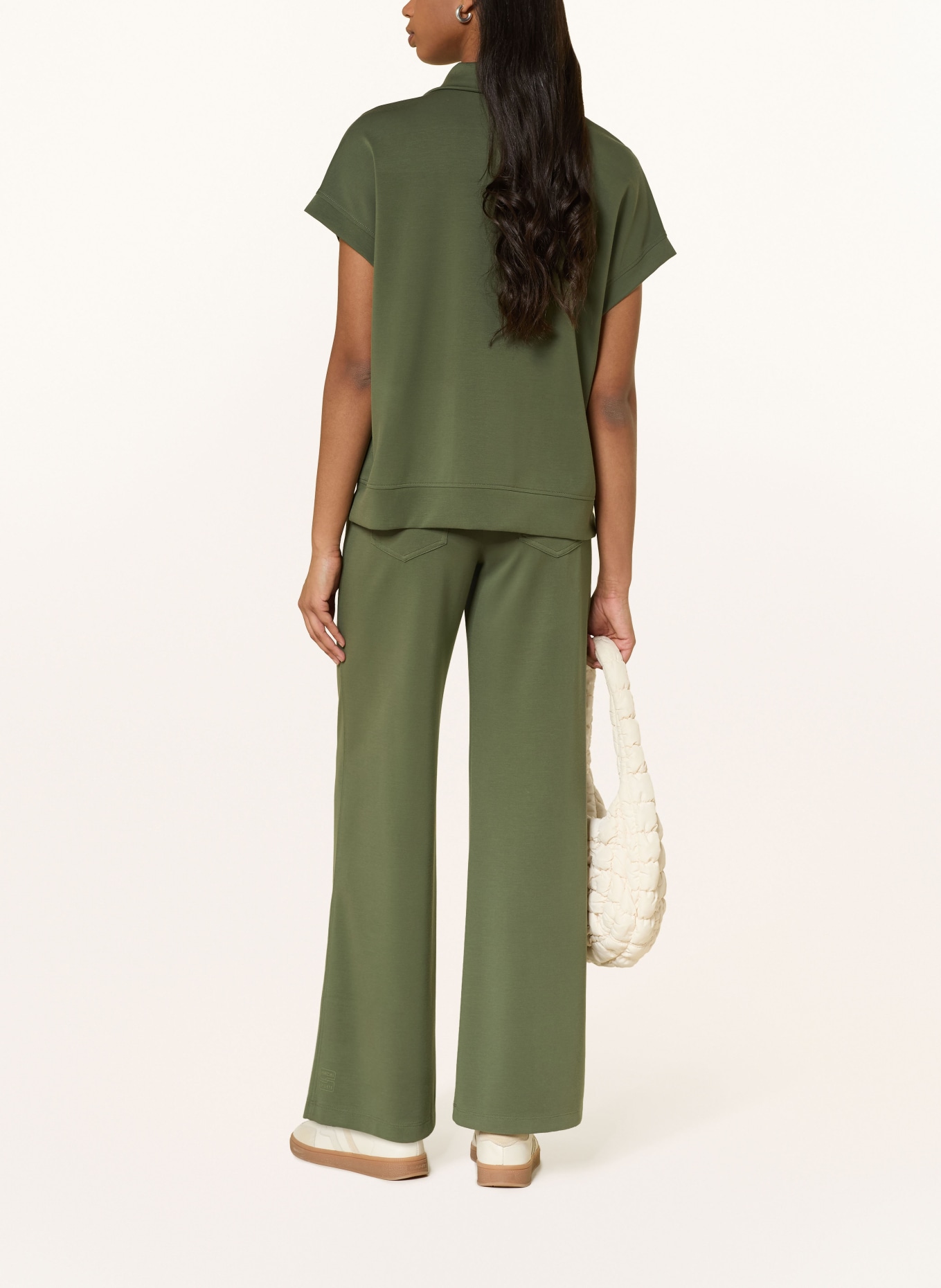 MARC CAIN sweatpants: 574 olivine