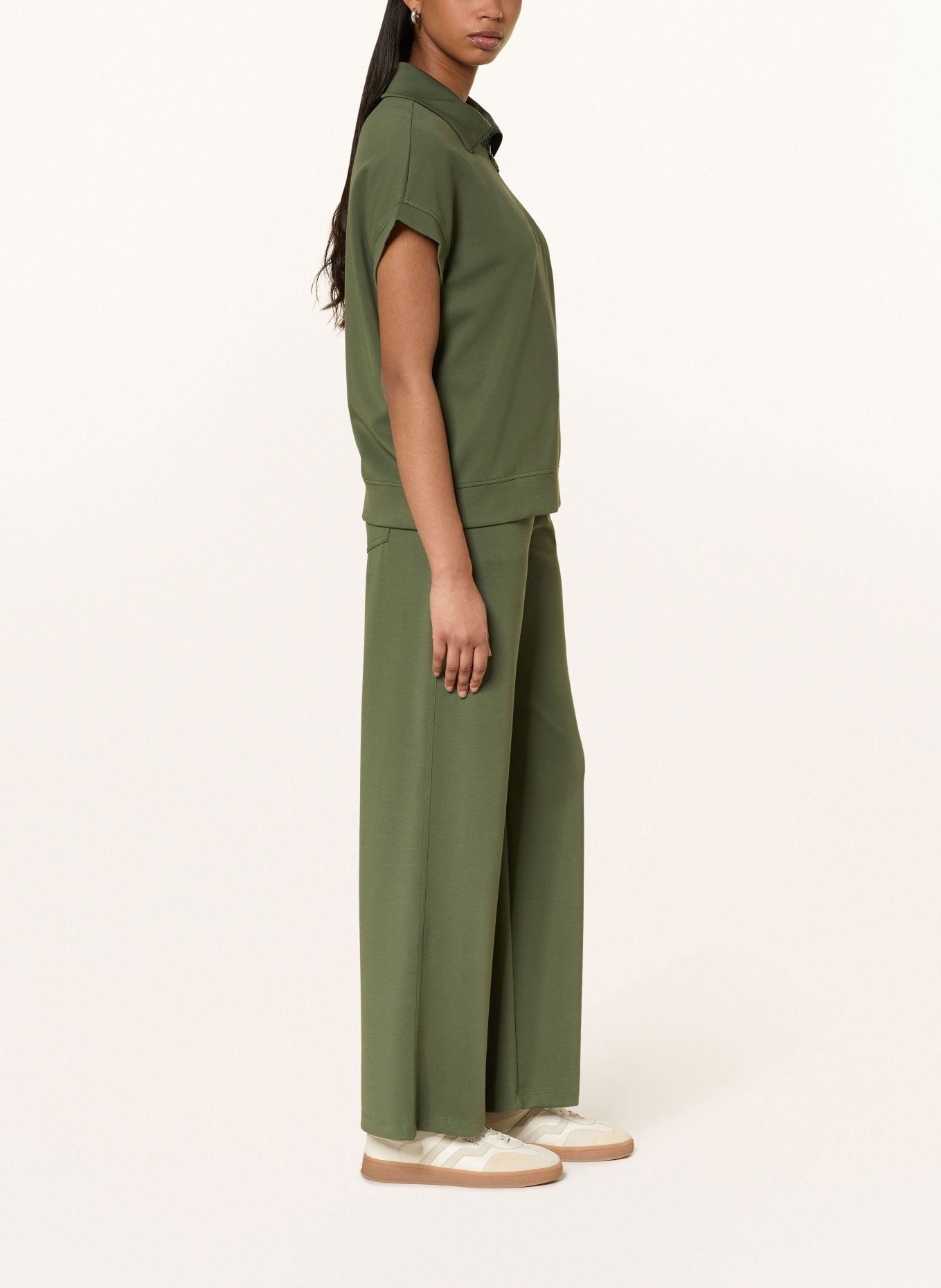 MARC CAIN sweatpants: 574 olivine