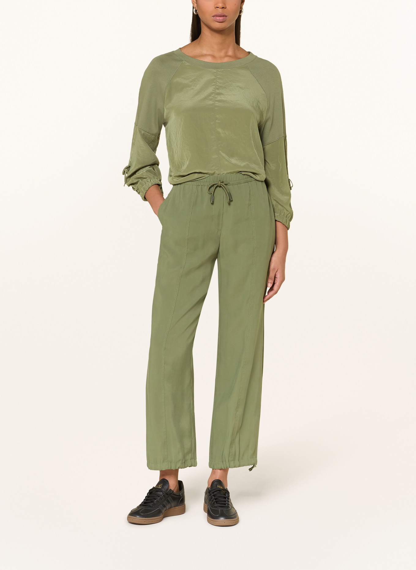 MARC CAIN Blusenshirt mit 3/4-Arm: 574 olivine