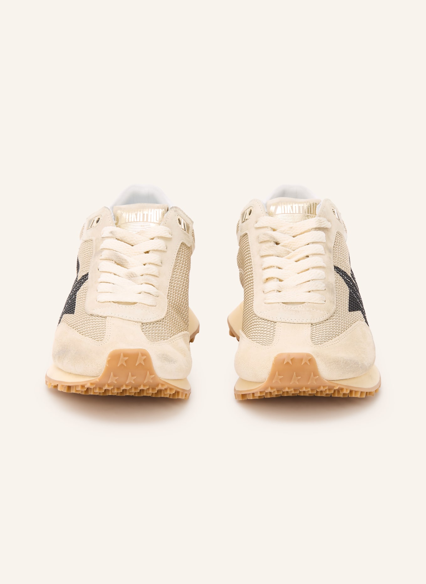 GOLDEN GOOSE Sneaker RUNNING MARATHON: BEIGE / SCHWARZ