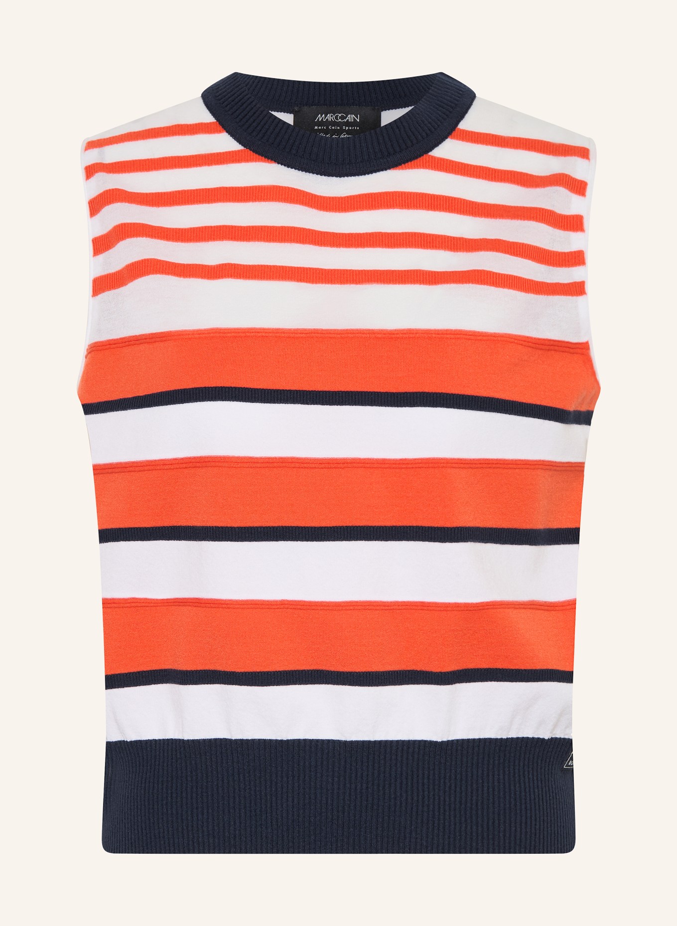 MARC CAIN Stricktop: 223 bright tomato