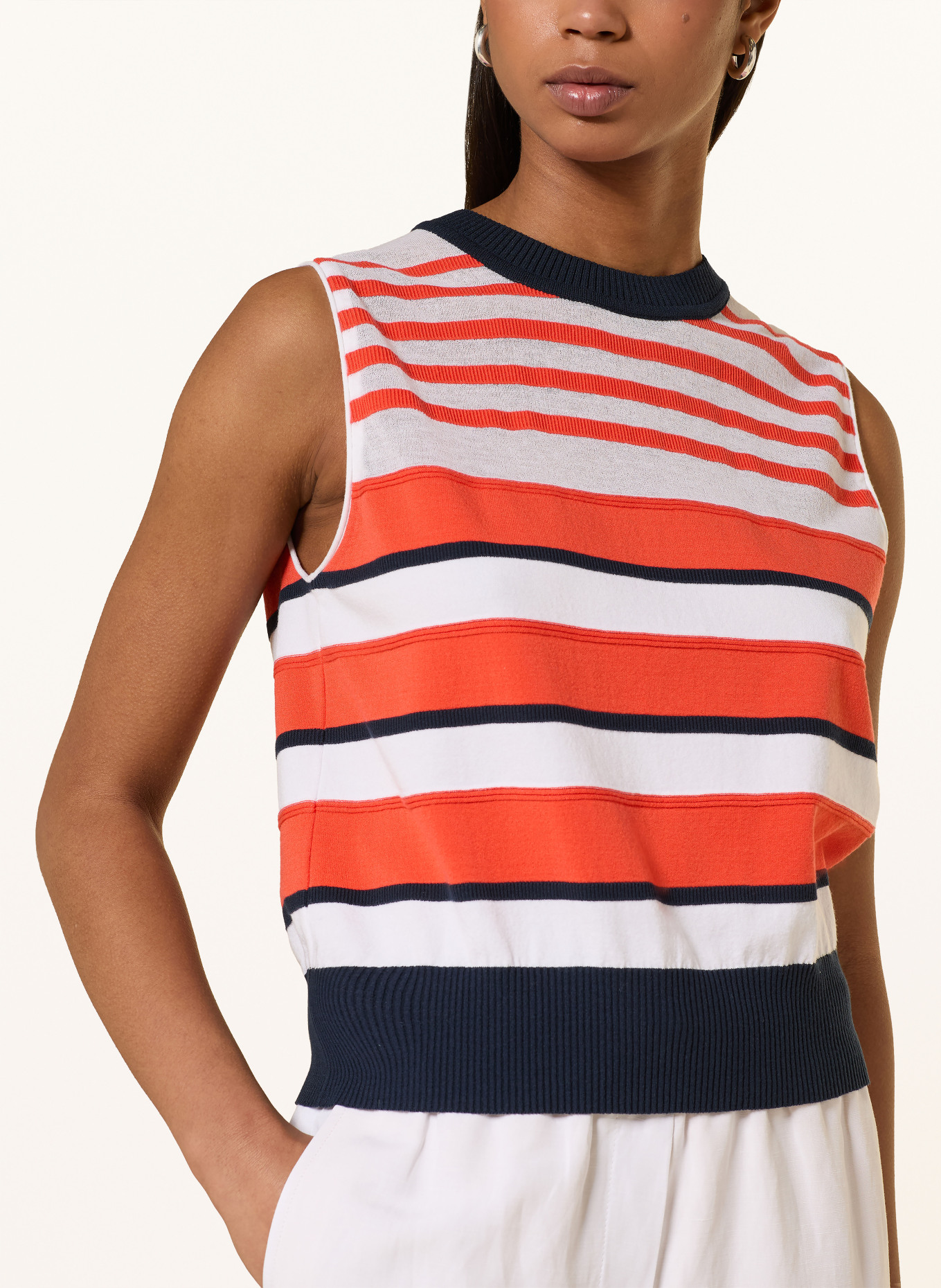 MARC CAIN Stricktop: 223 bright tomato