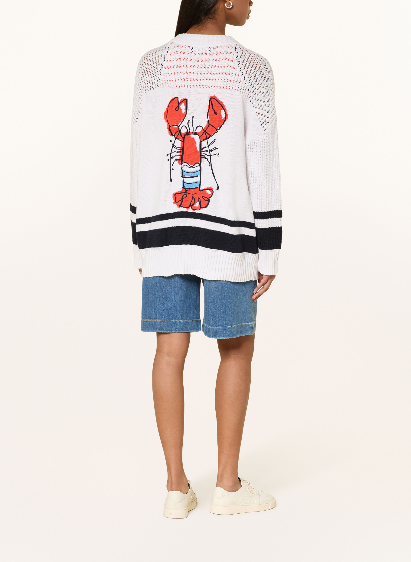 MARC CAIN Cardigan: 100 WHITE