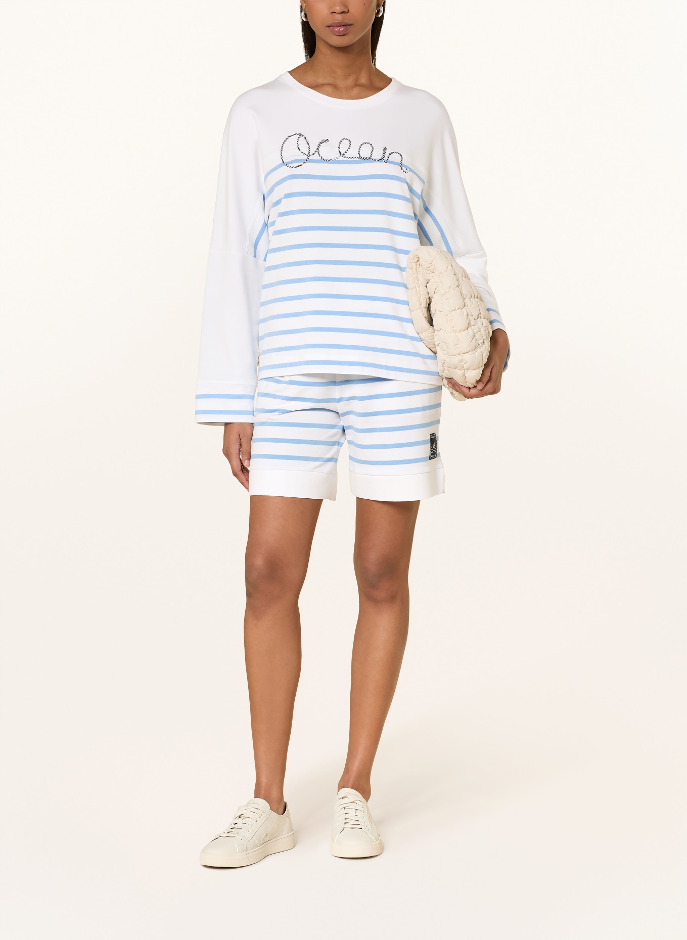 MARC CAIN Sweatshorts: 100 WHITE