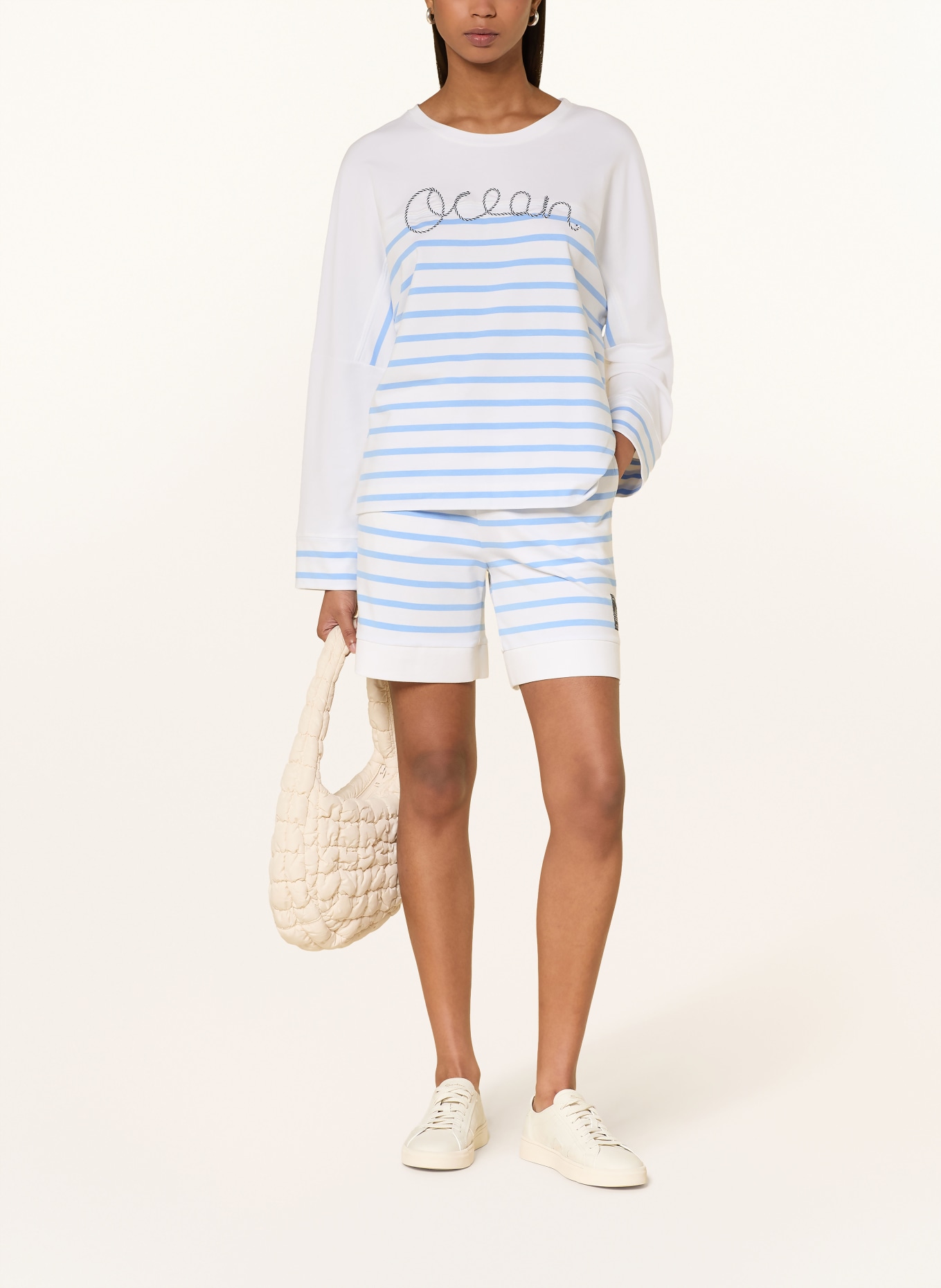 MARC CAIN Sweatshirt: 100 WHITE
