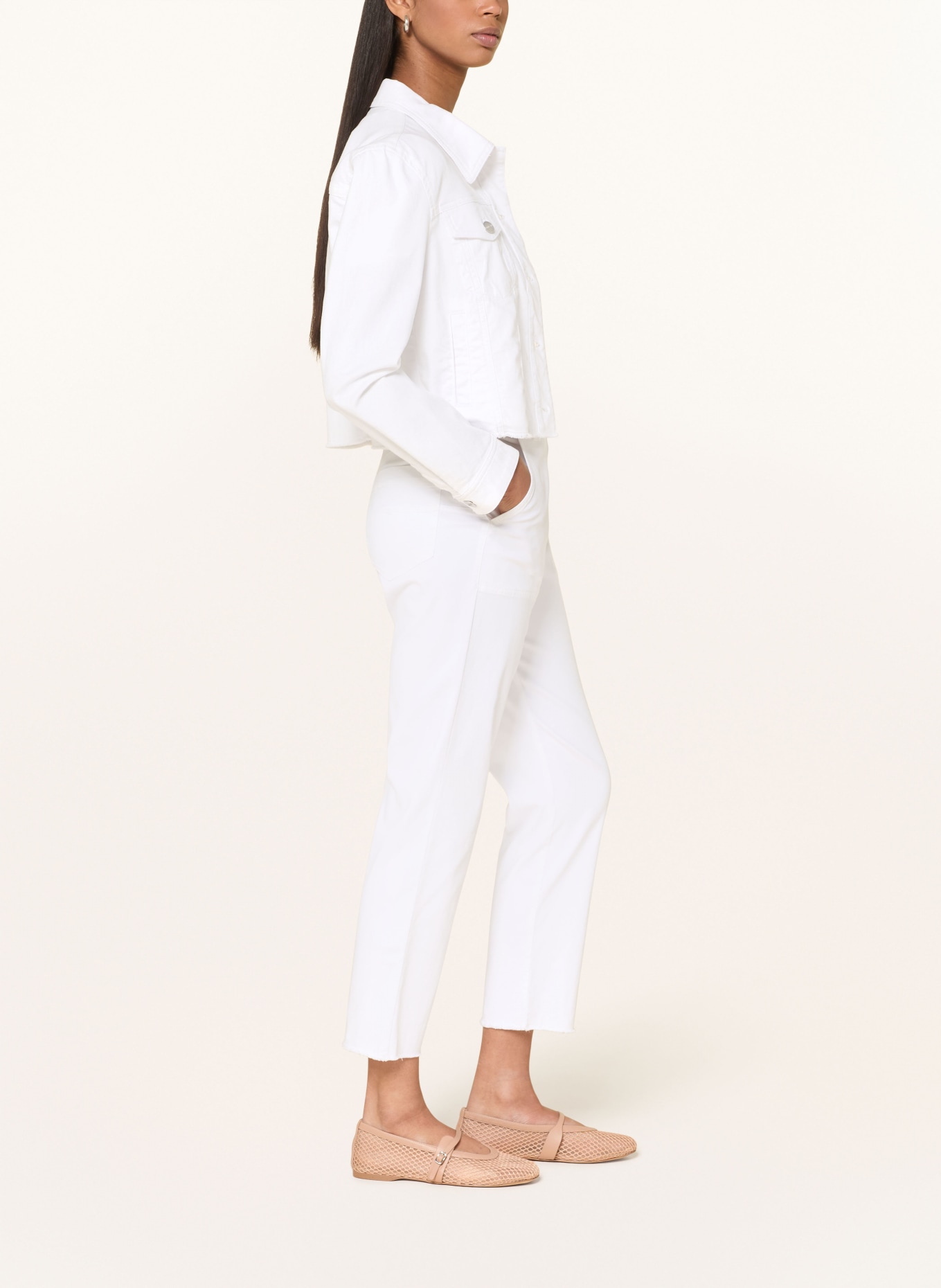 MARC CAIN 7/8 pants FRANCA: 100 WHITE