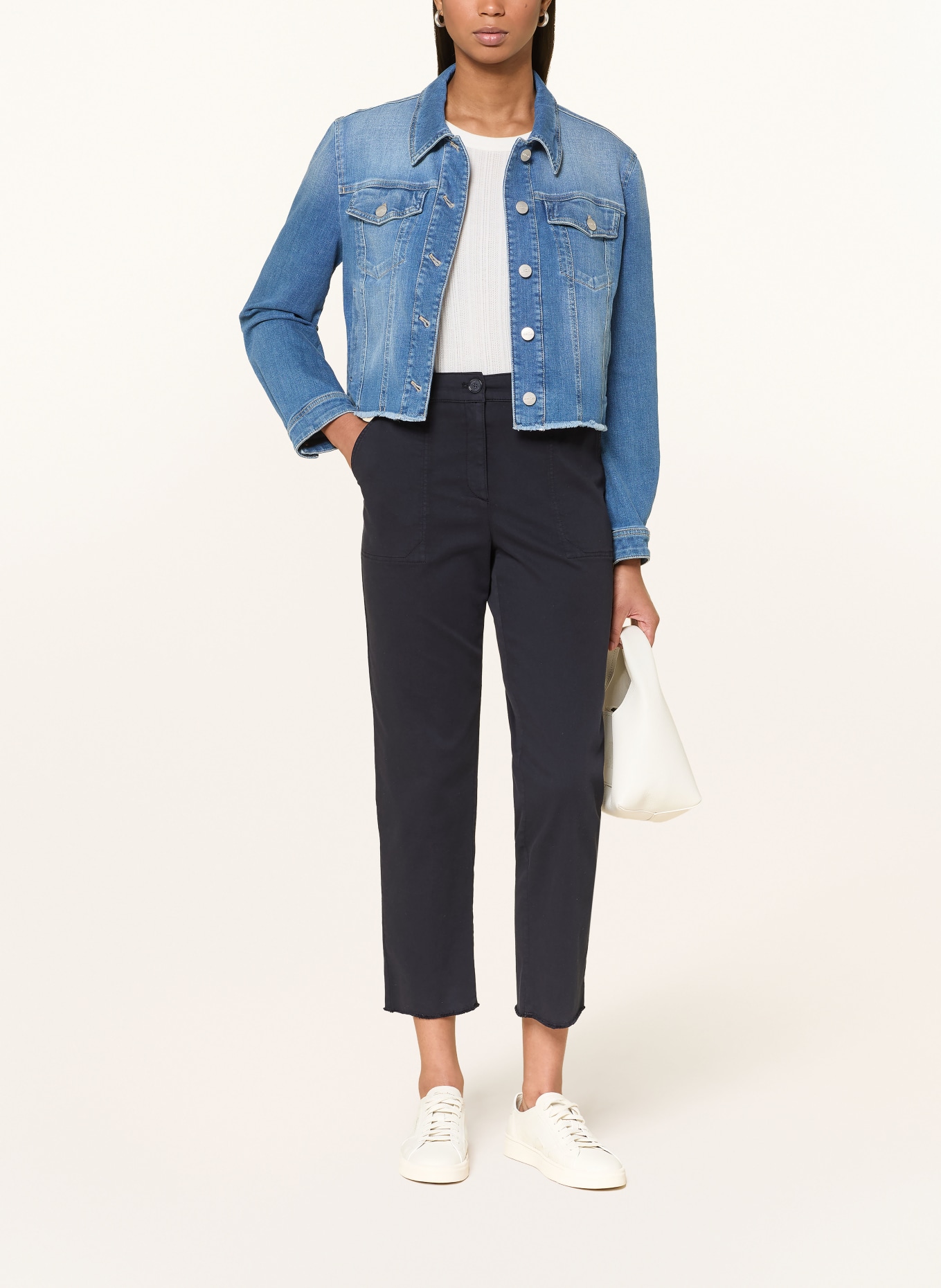 MARC CAIN 7/8 pants FRANCA: 395 MIDNIGHT BLUE