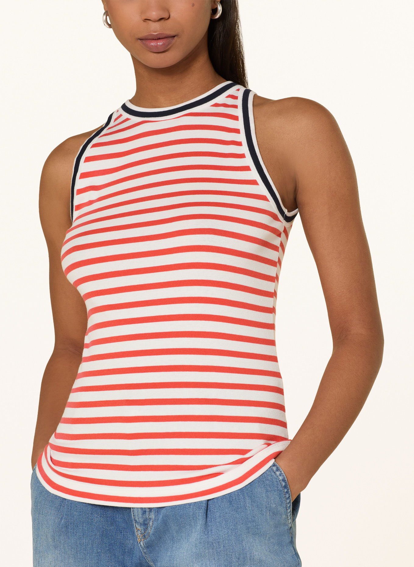 MARC CAIN Top: 223 bright tomato