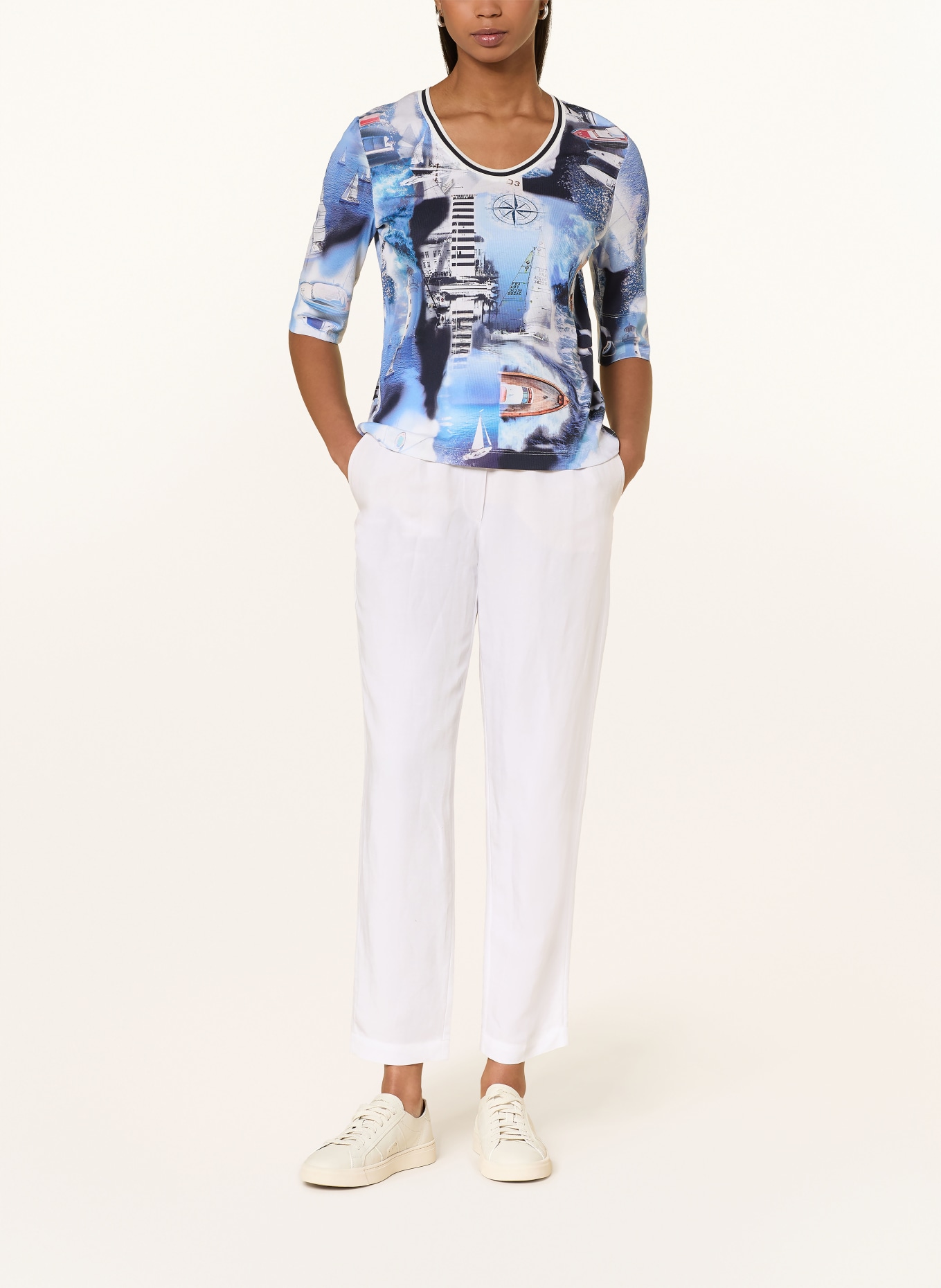 MARC CAIN Shirt mit 3/4-Arm: 362 little boy blue