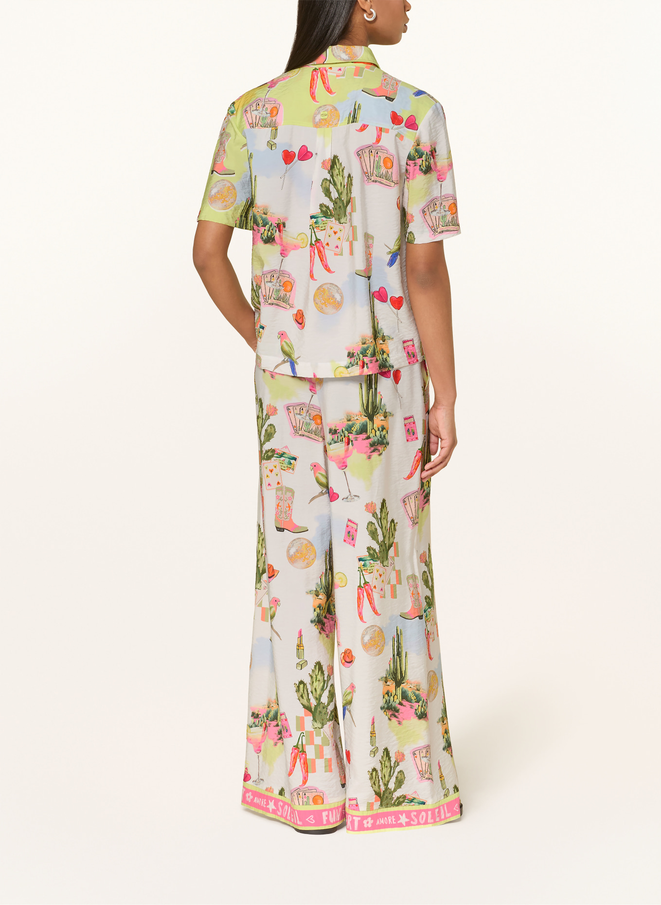 MARC CAIN overhemdblouse: 100 WHITE