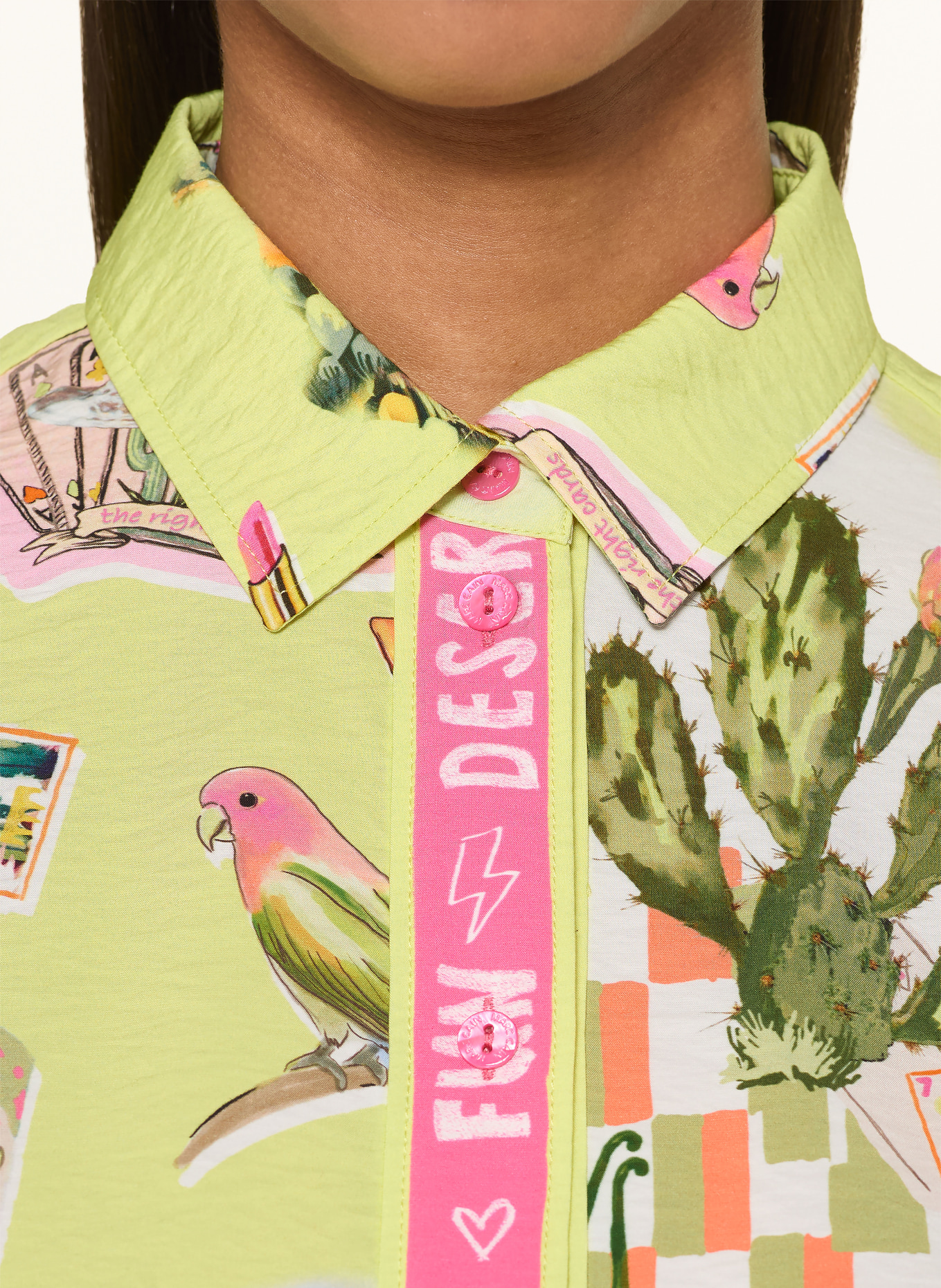 MARC CAIN overhemdblouse: 100 WHITE