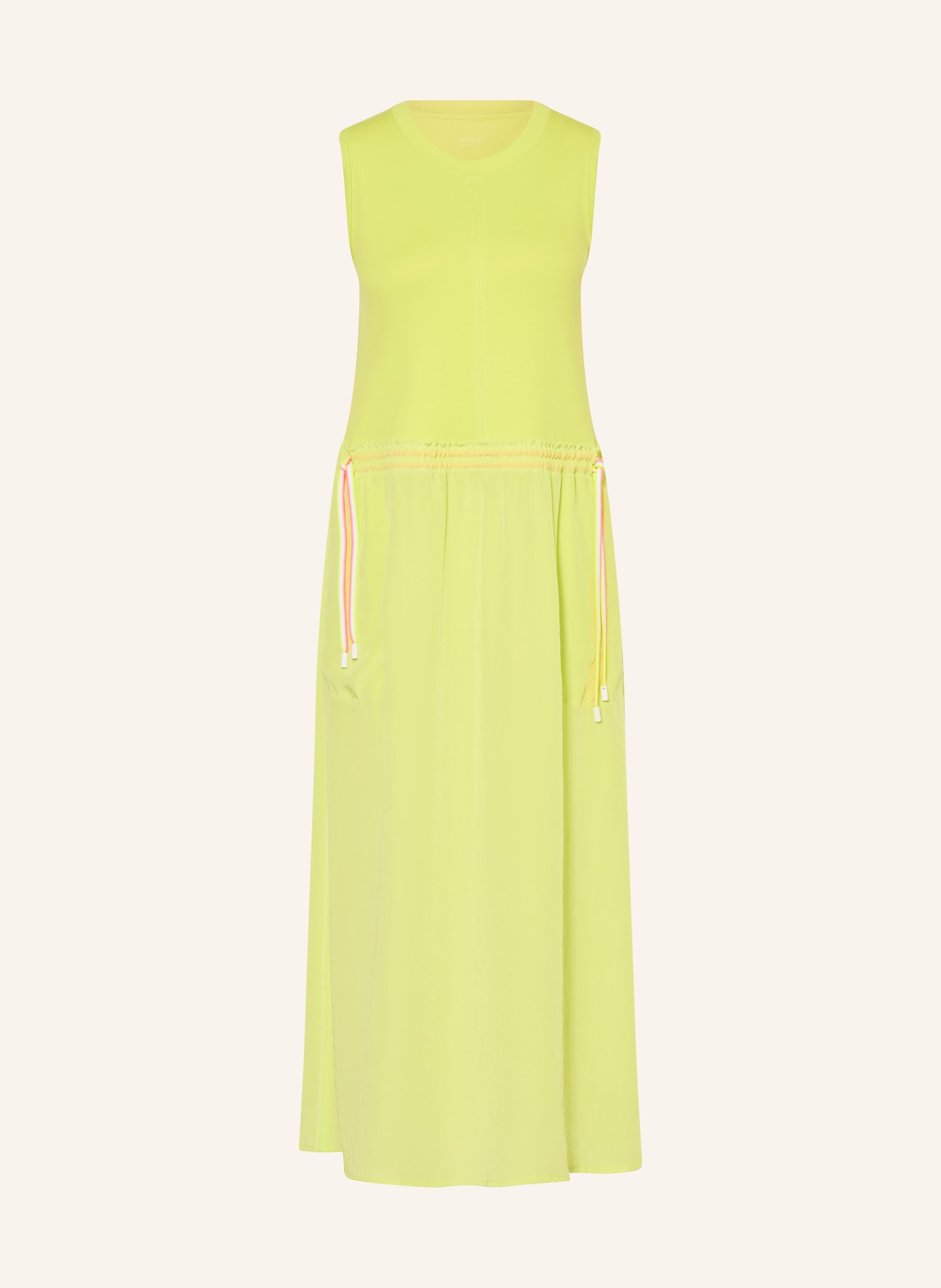 MARC CAIN Kleid im Materialmix: 411 sunny lime new