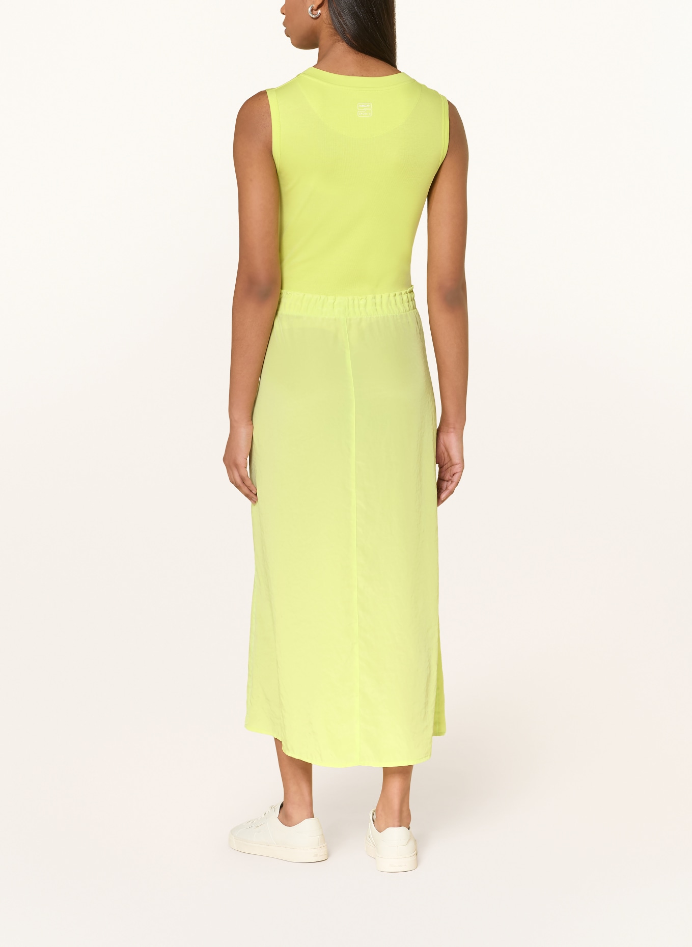 MARC CAIN Kleid im Materialmix: 411 sunny lime new