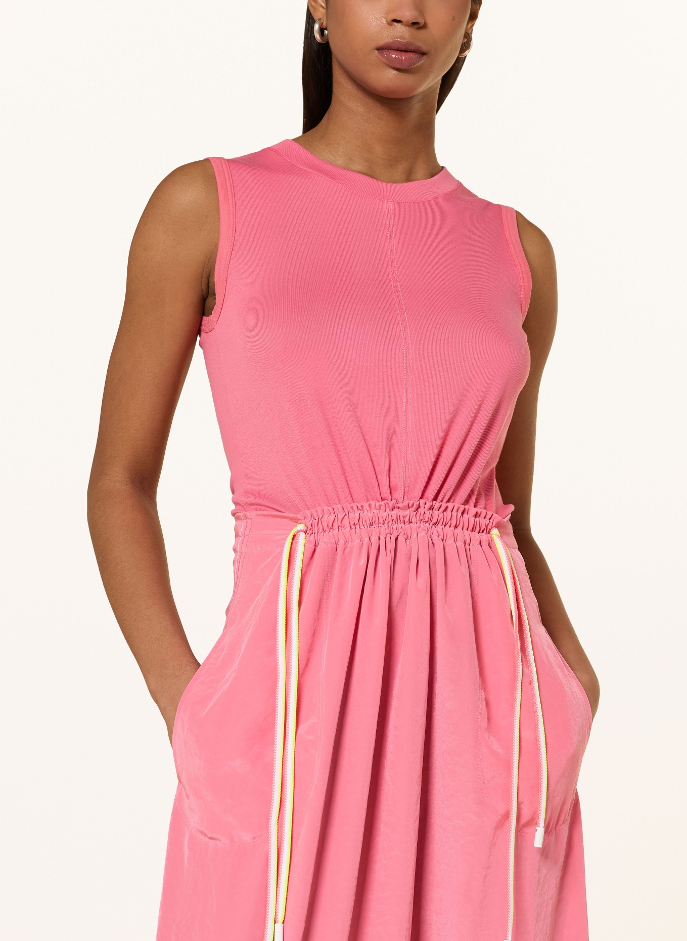 MARC CAIN Kleid im Materialmix: 246 pink lemonade