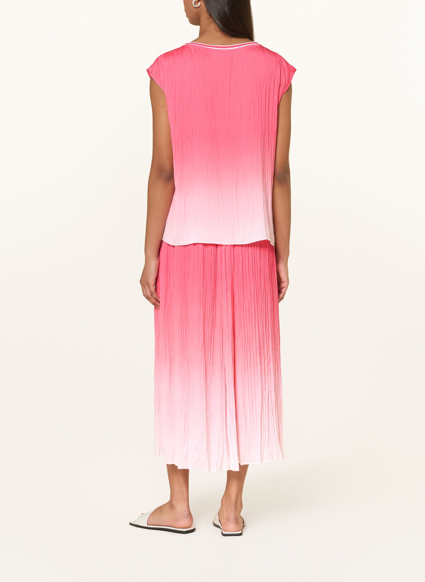 MARC CAIN plissé rok: 246 pink lemonade