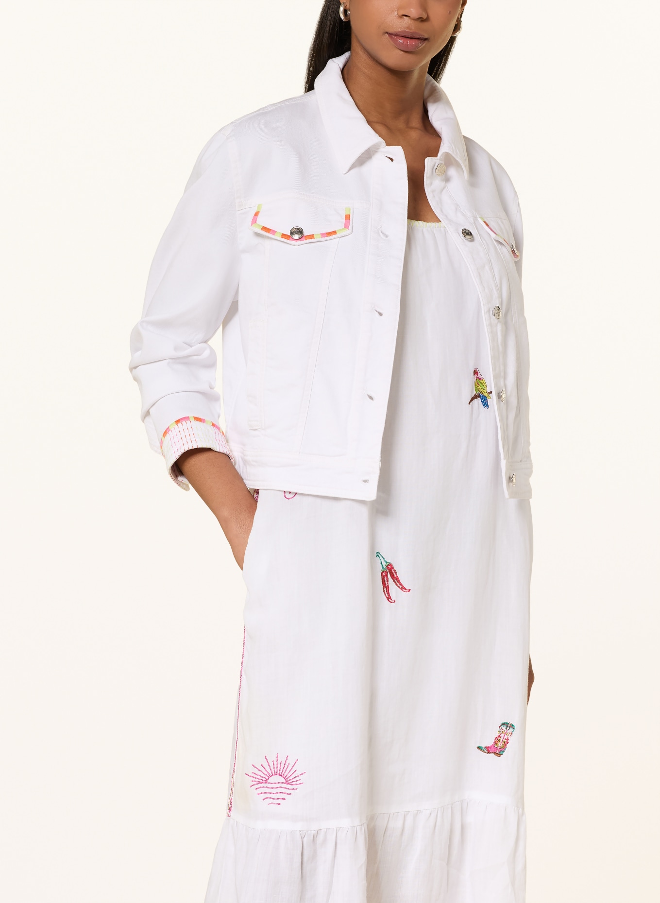 MARC CAIN Kleid: 100 WHITE