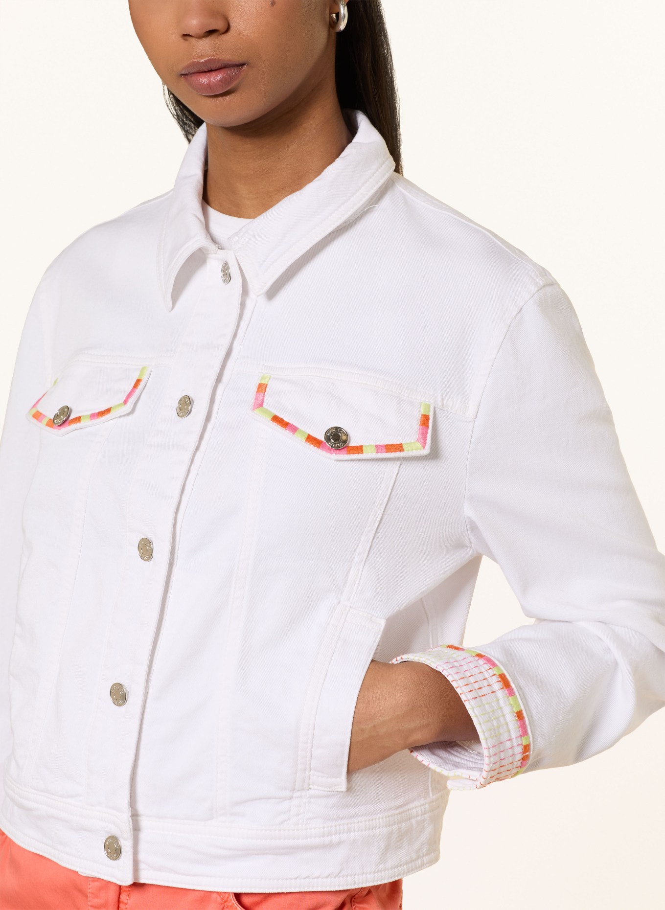 MARC CAIN Jeansjacke: 100 WHITE