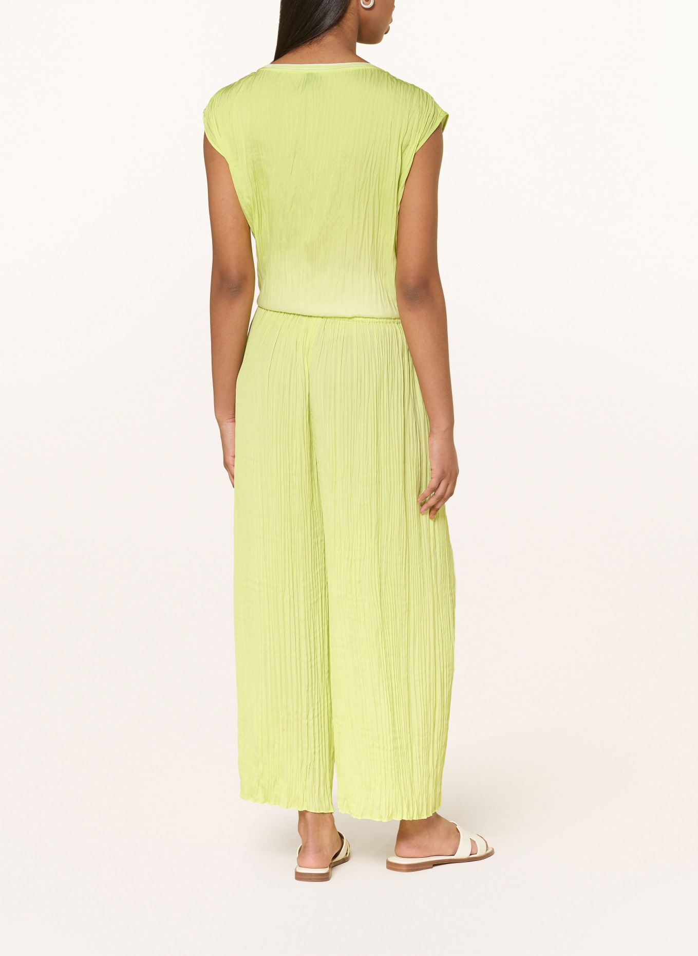 MARC CAIN Culotte mit Plissees: 411 sunny lime new