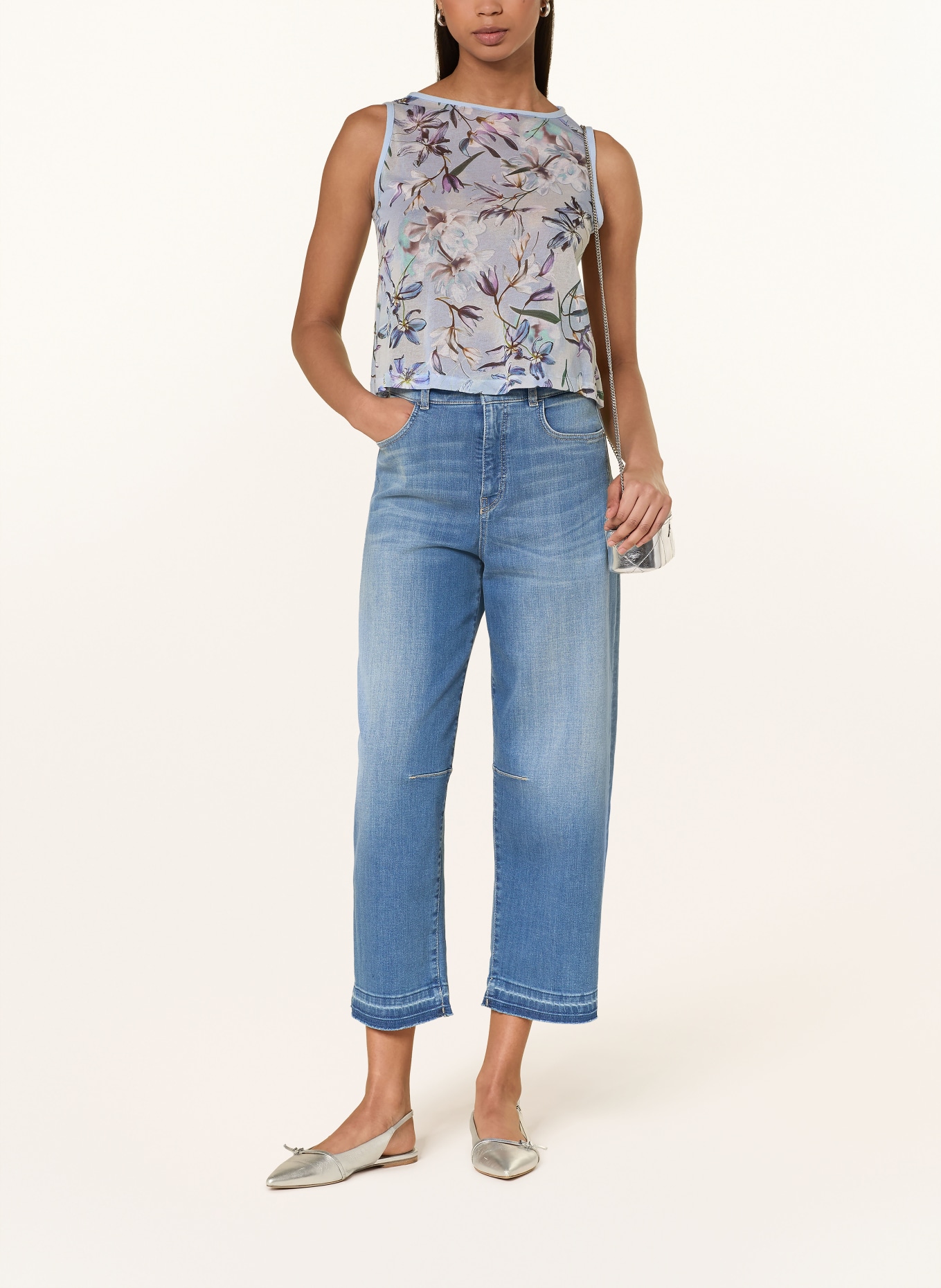 MARC CAIN pletený top: 319 magical blue