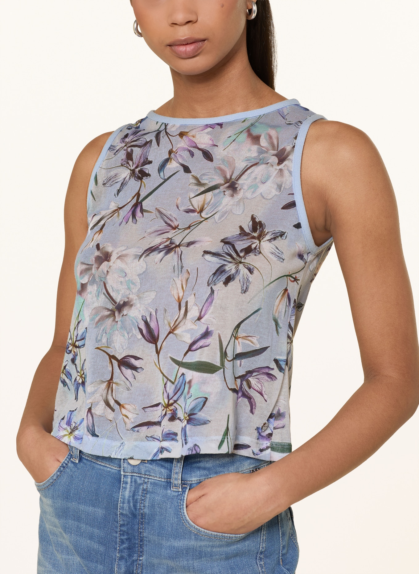 MARC CAIN pletený top: 319 magical blue