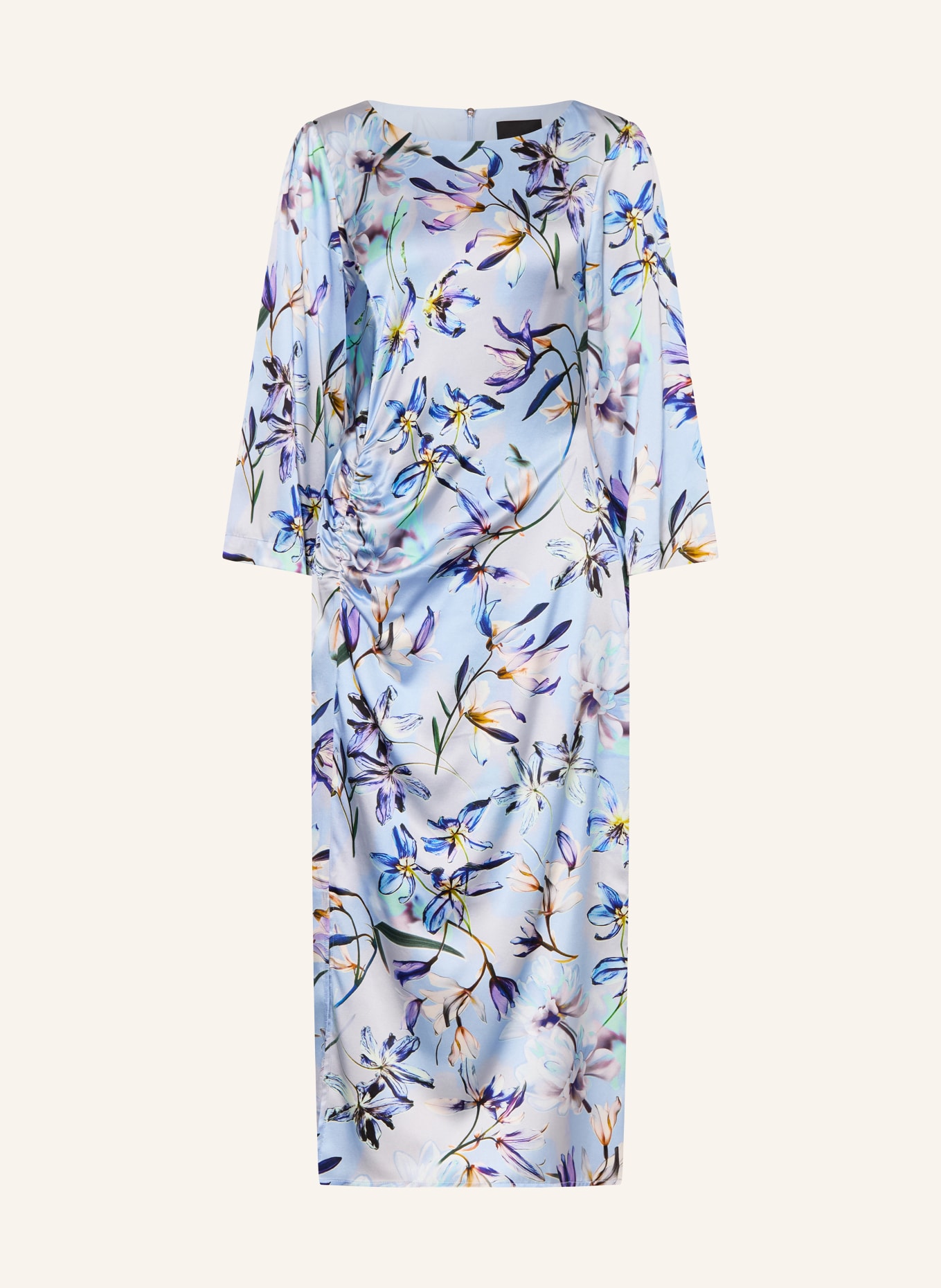MARC CAIN Silk shift dress: 319 magical blue