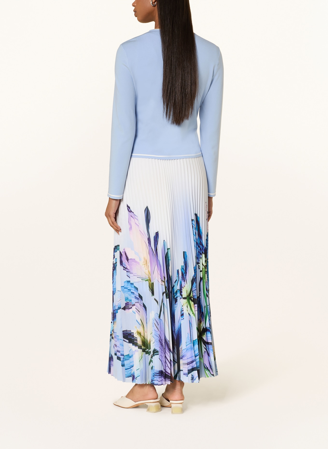 MARC CAIN plisovaná sukně: 100 WHITE