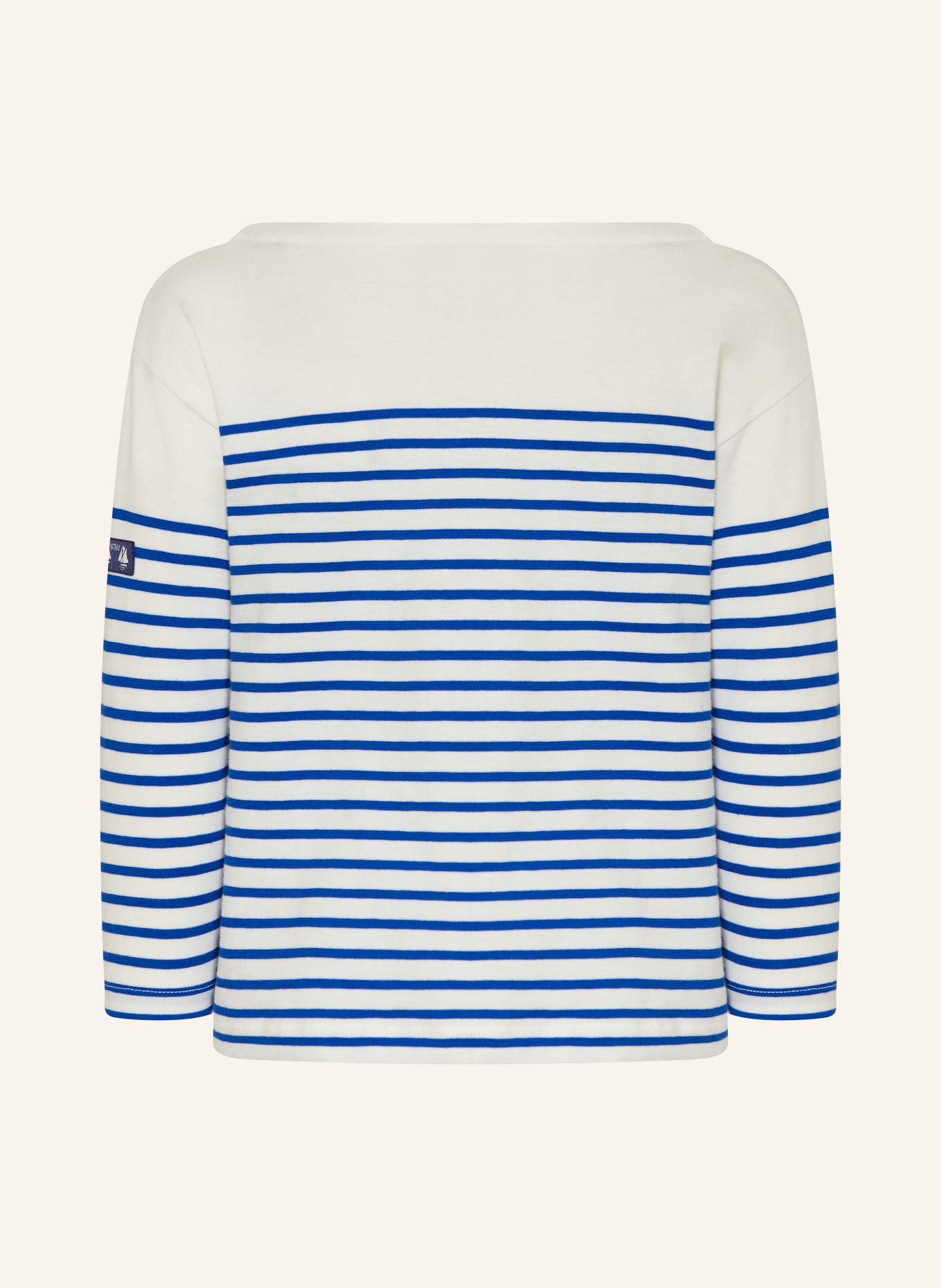 PETIT BATEAU Longsleeve: WEISS / BLAU
