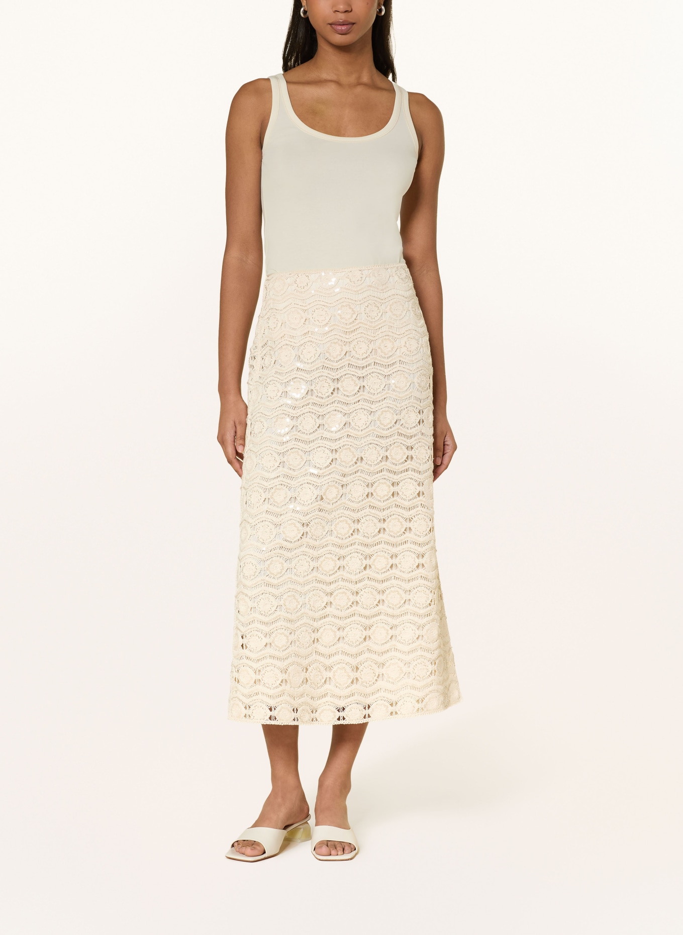 MARC CAIN Top: 112 bright ecru