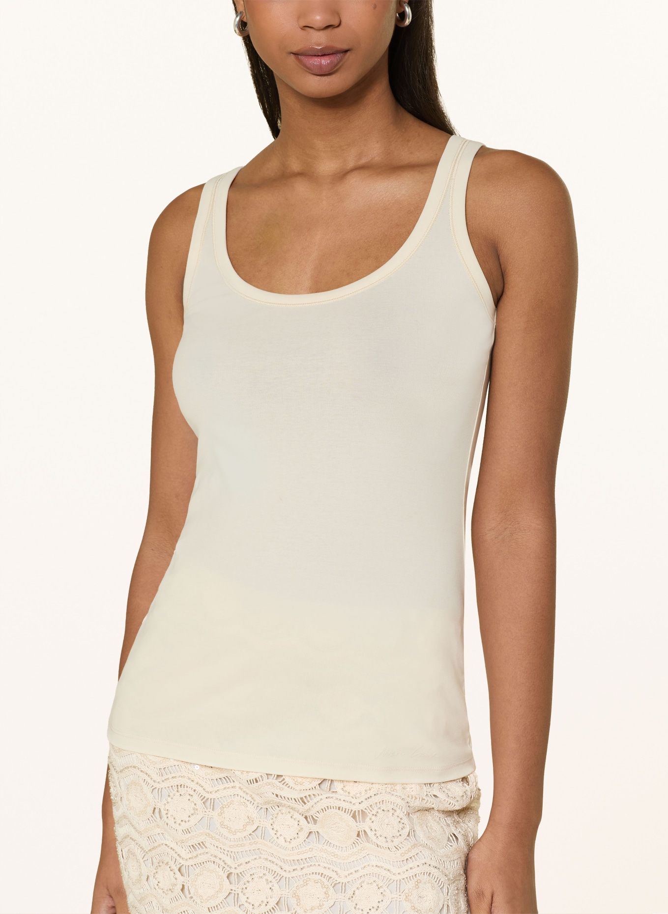 MARC CAIN Top: 112 bright ecru