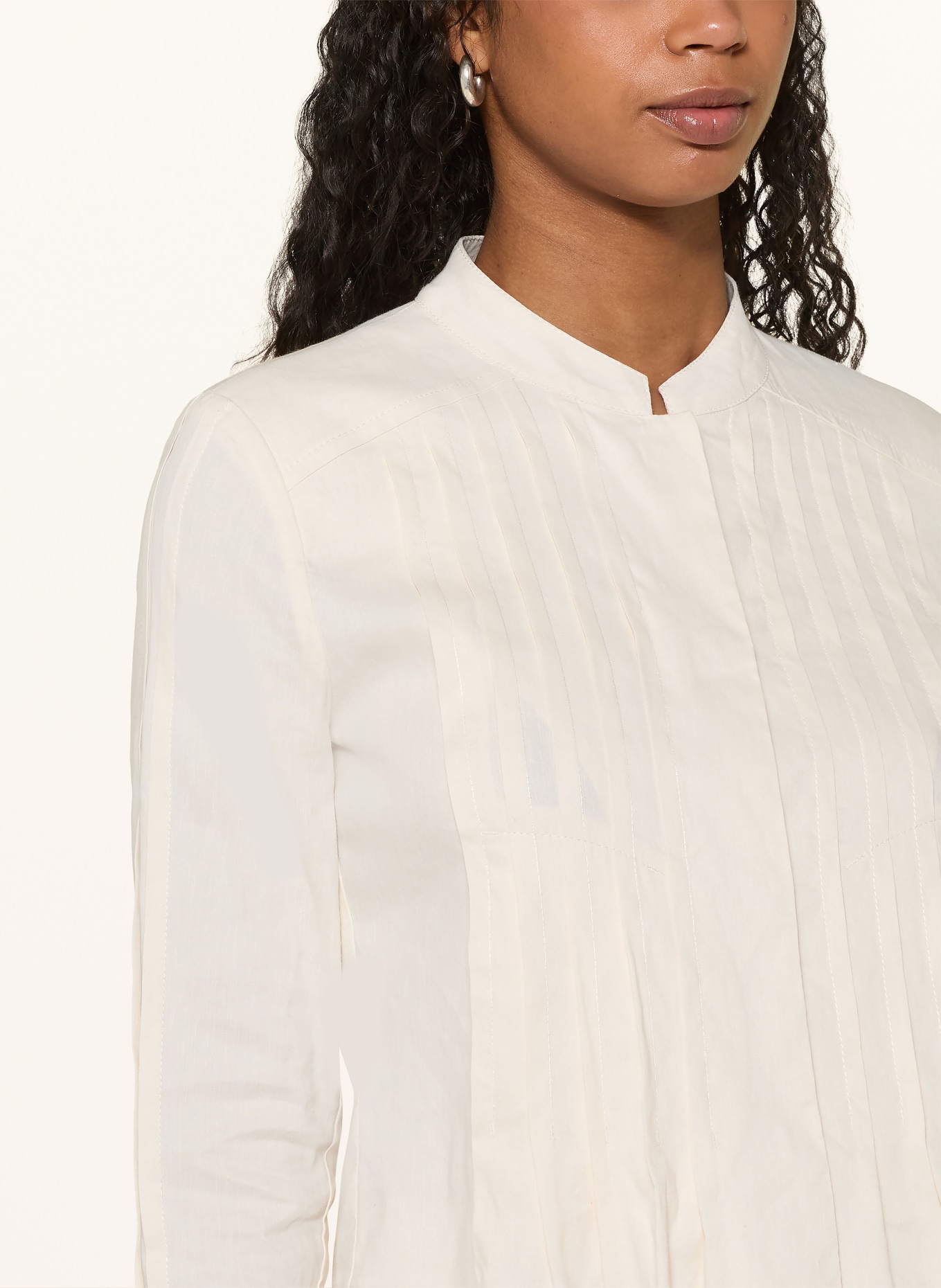 MARC CAIN Jacke mit Leinen: 112 bright ecru