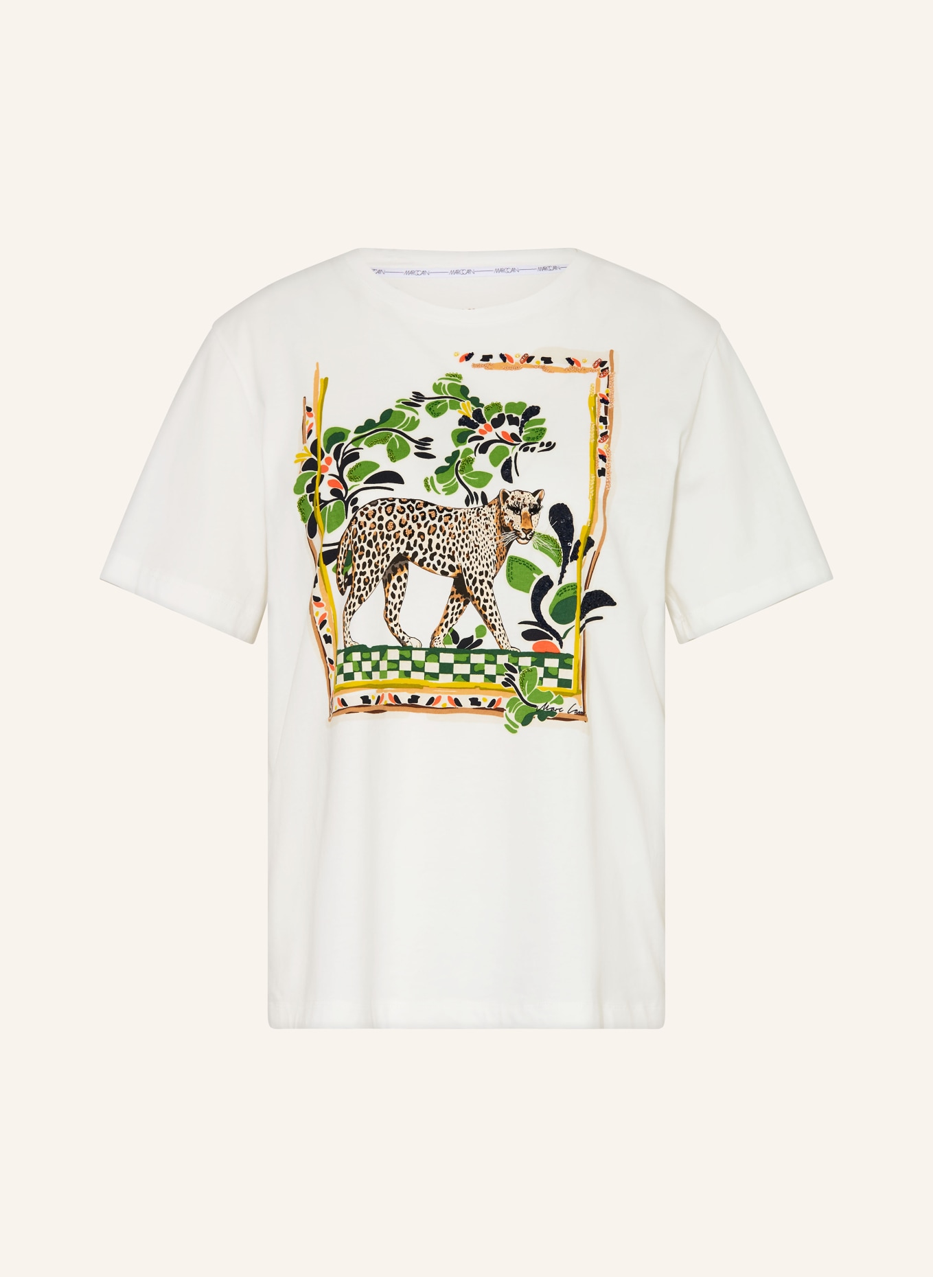 MARC CAIN T-Shirt mit Schmucksteinen: 110 off