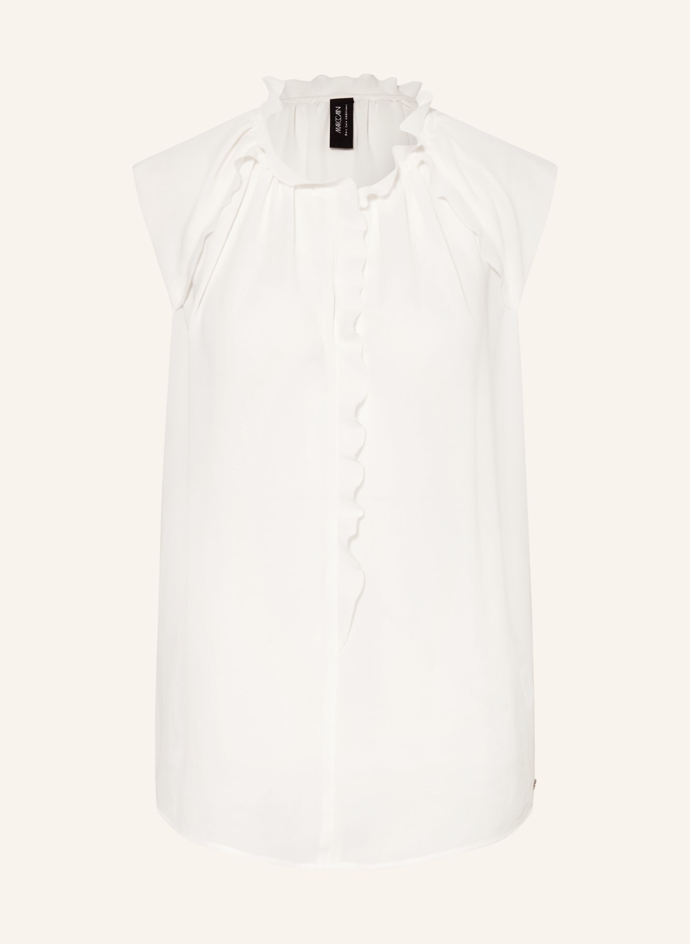 MARC CAIN Blouse top with ruffles: 110 off