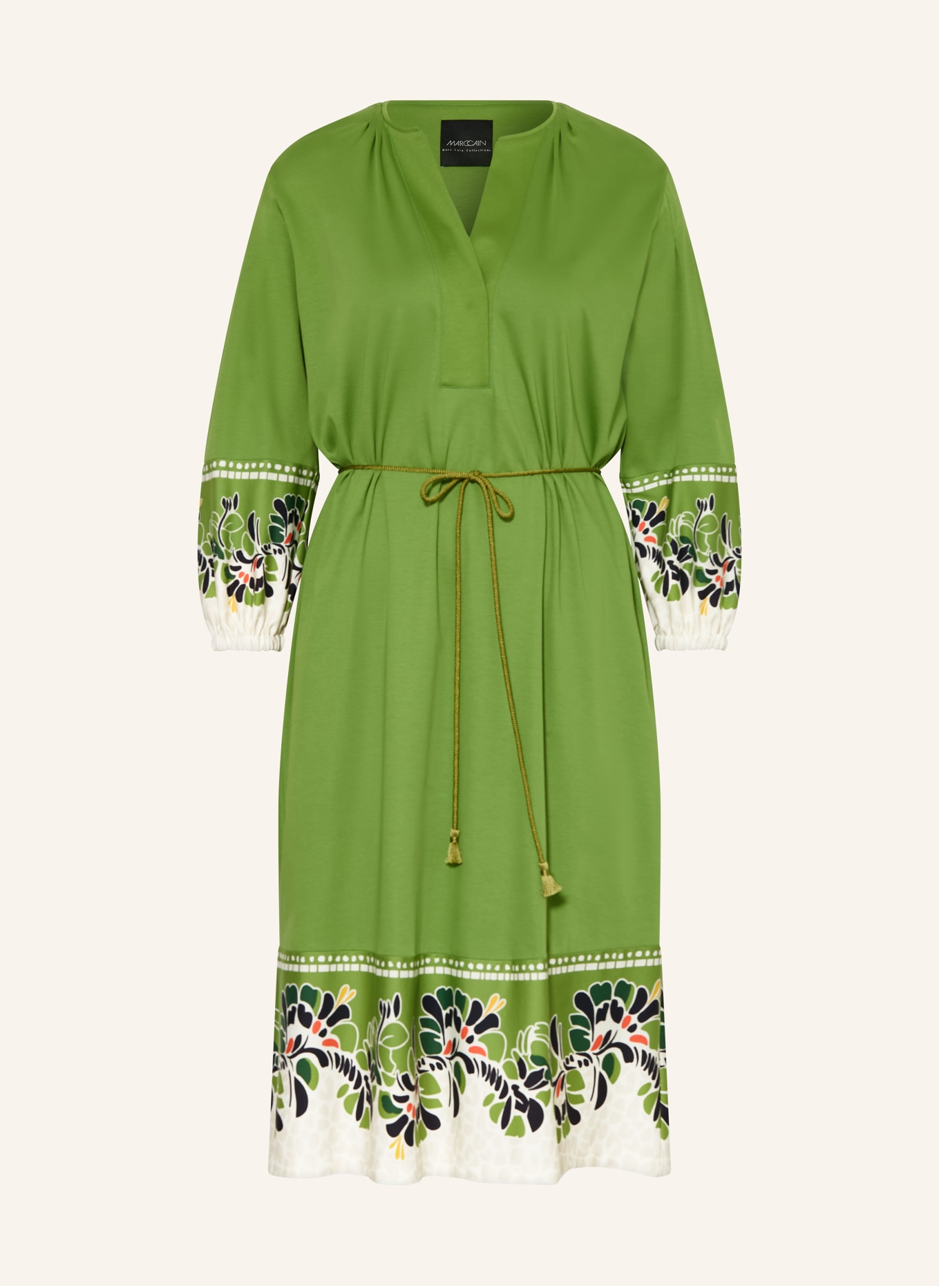 MARC CAIN Jerseykleid mit 3/4-Arm: 526 garden green