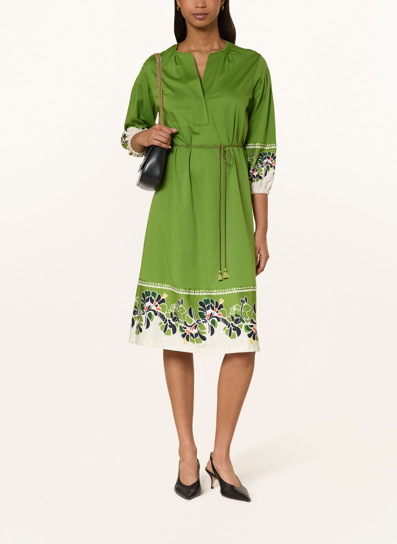 MARC CAIN Jerseykleid mit 3/4-Arm: 526 garden green