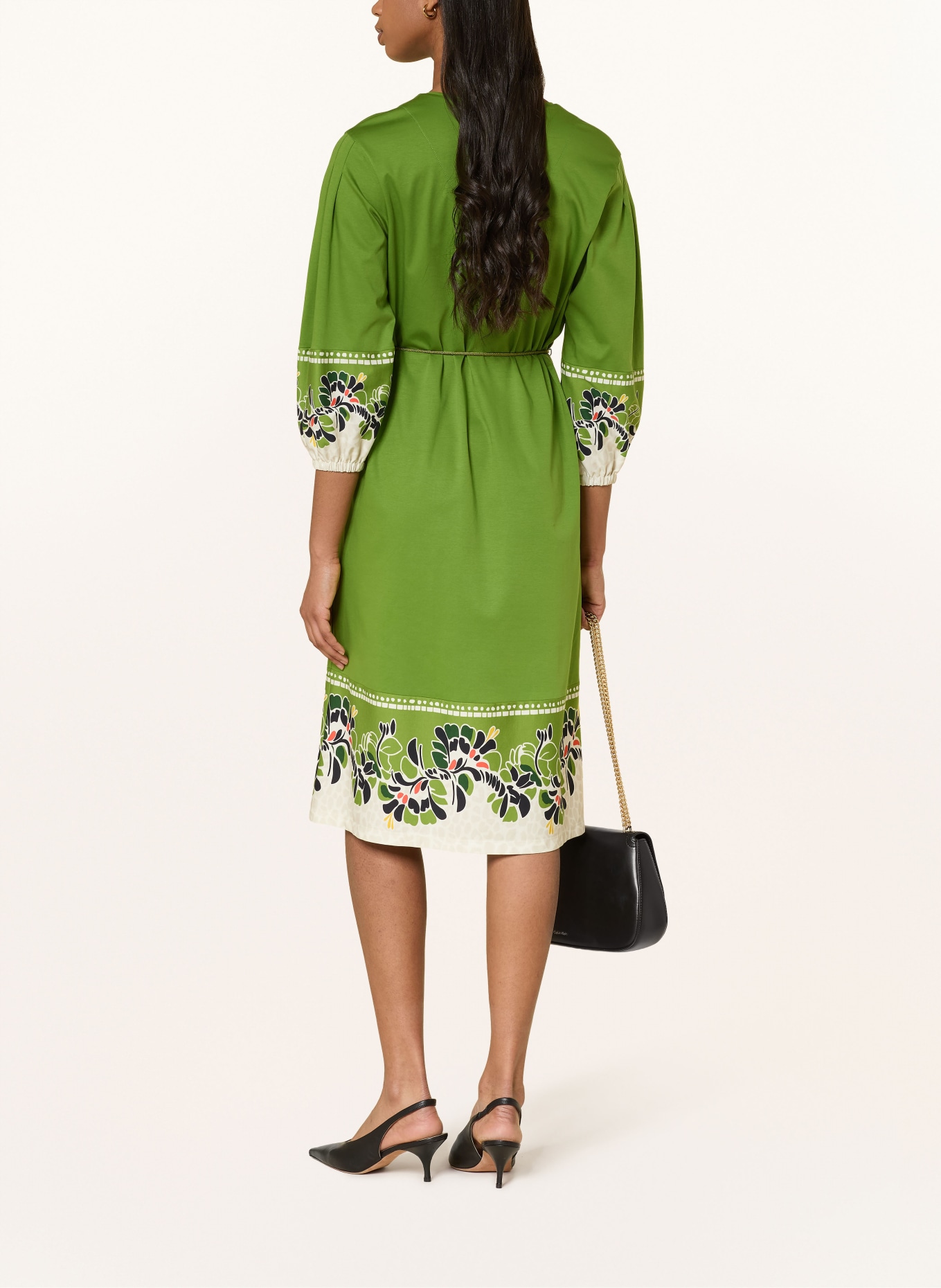 MARC CAIN Jerseykleid mit 3/4-Arm: 526 garden green