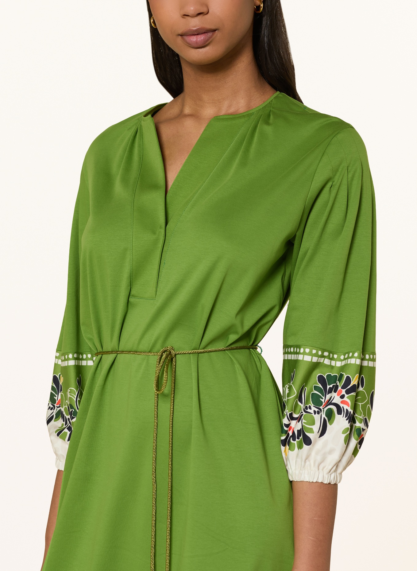 MARC CAIN Jerseykleid mit 3/4-Arm: 526 garden green